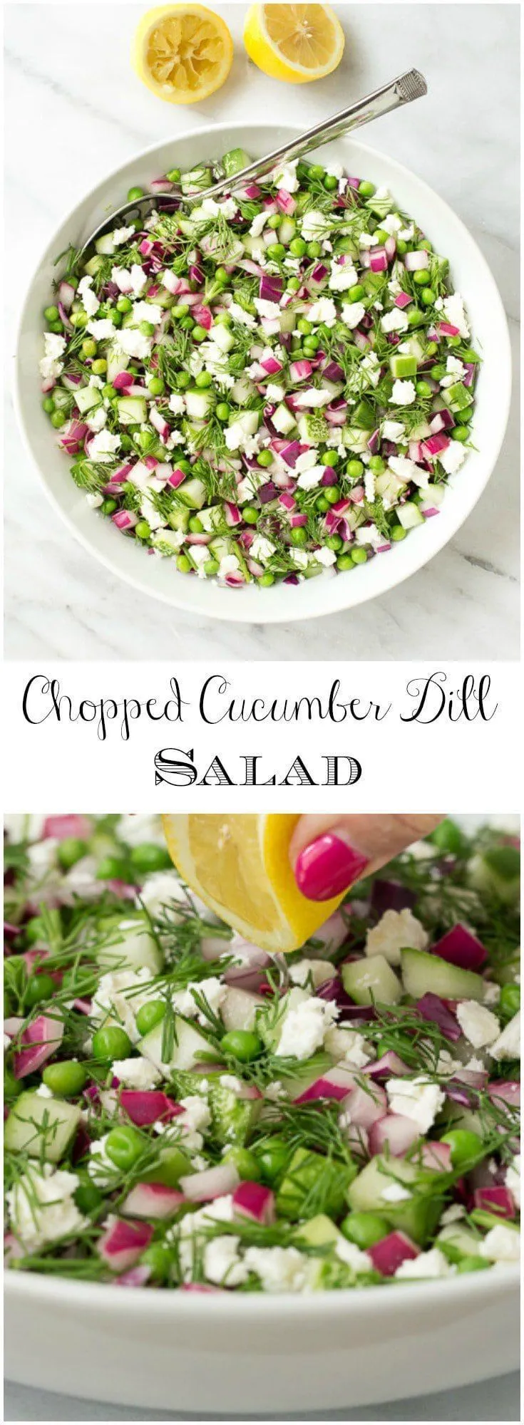 Chopped Cucumber Dill Salad