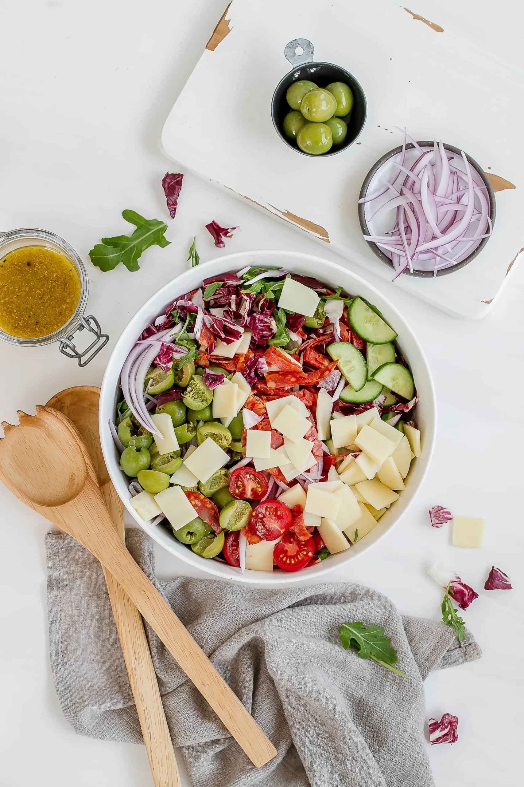 Chopped Radicchio Salad (Vegan Keto Option)