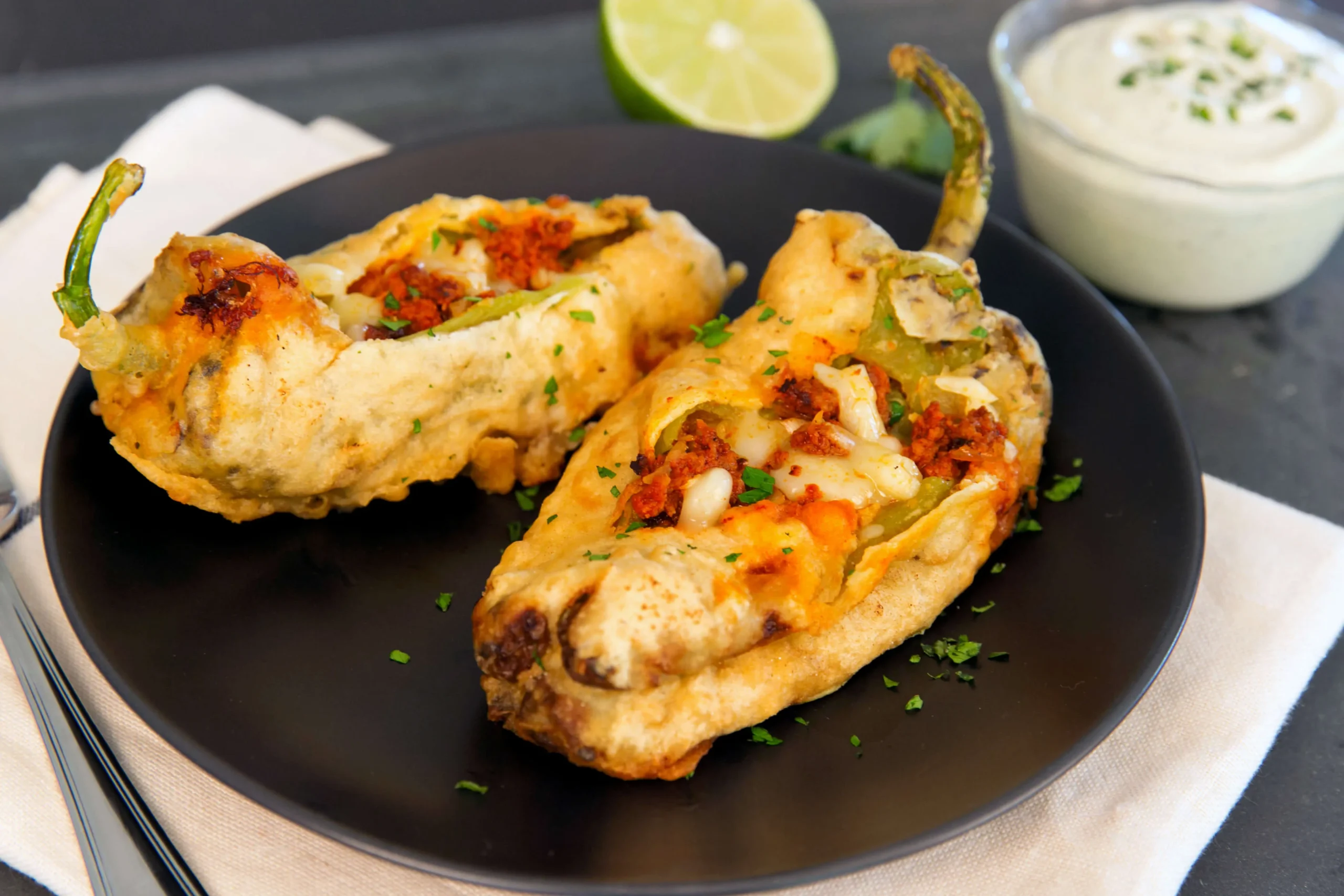 Chorizo Quesadillas with Cilantro Lime Sour Cream