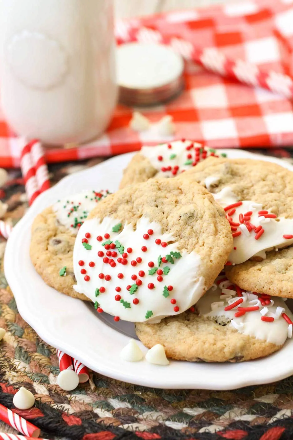 Christmas Chocolate Chip Cookies