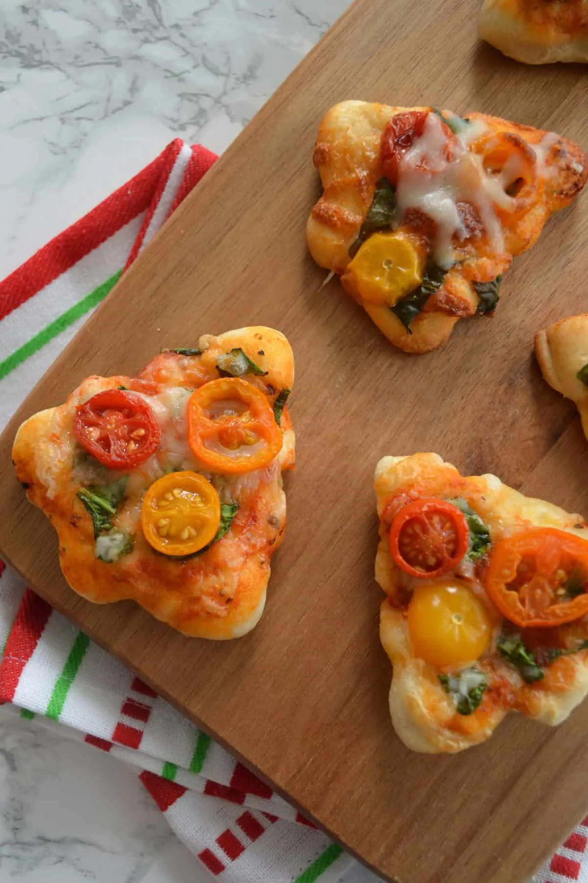 Christmas Pizza Minis Rhodes Bread