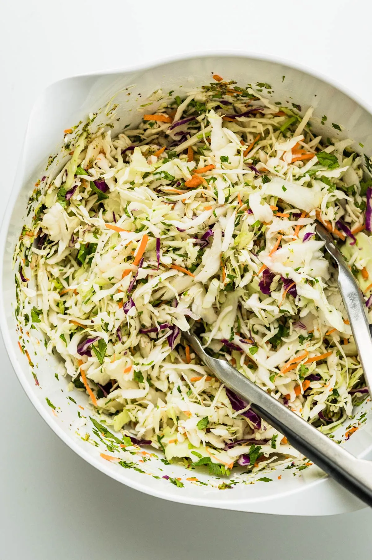 Cilantro Lime Slaw No Mayo