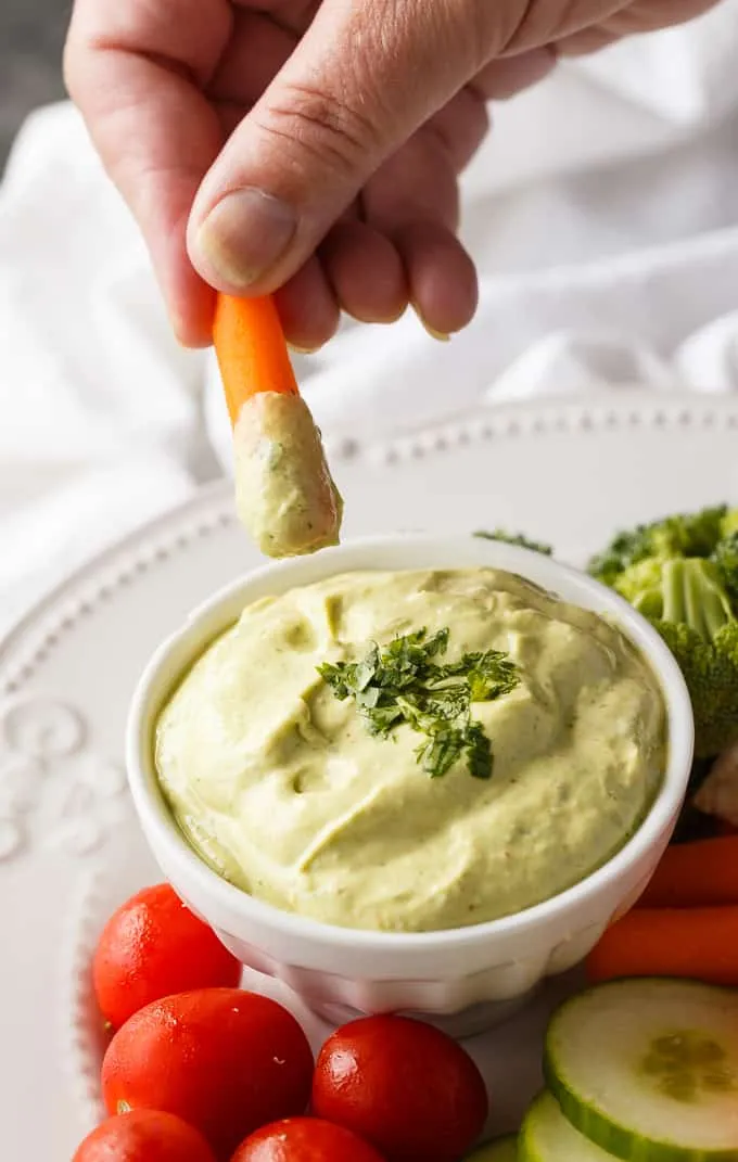 Cilantro Lime Yogurt Dip