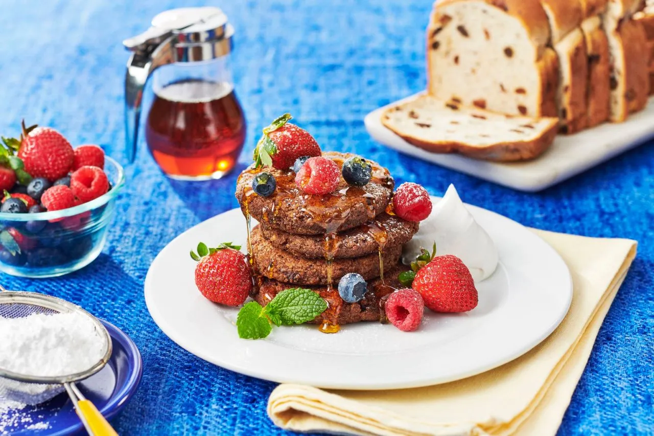 Cinnamon Raisin Bread Pancakes