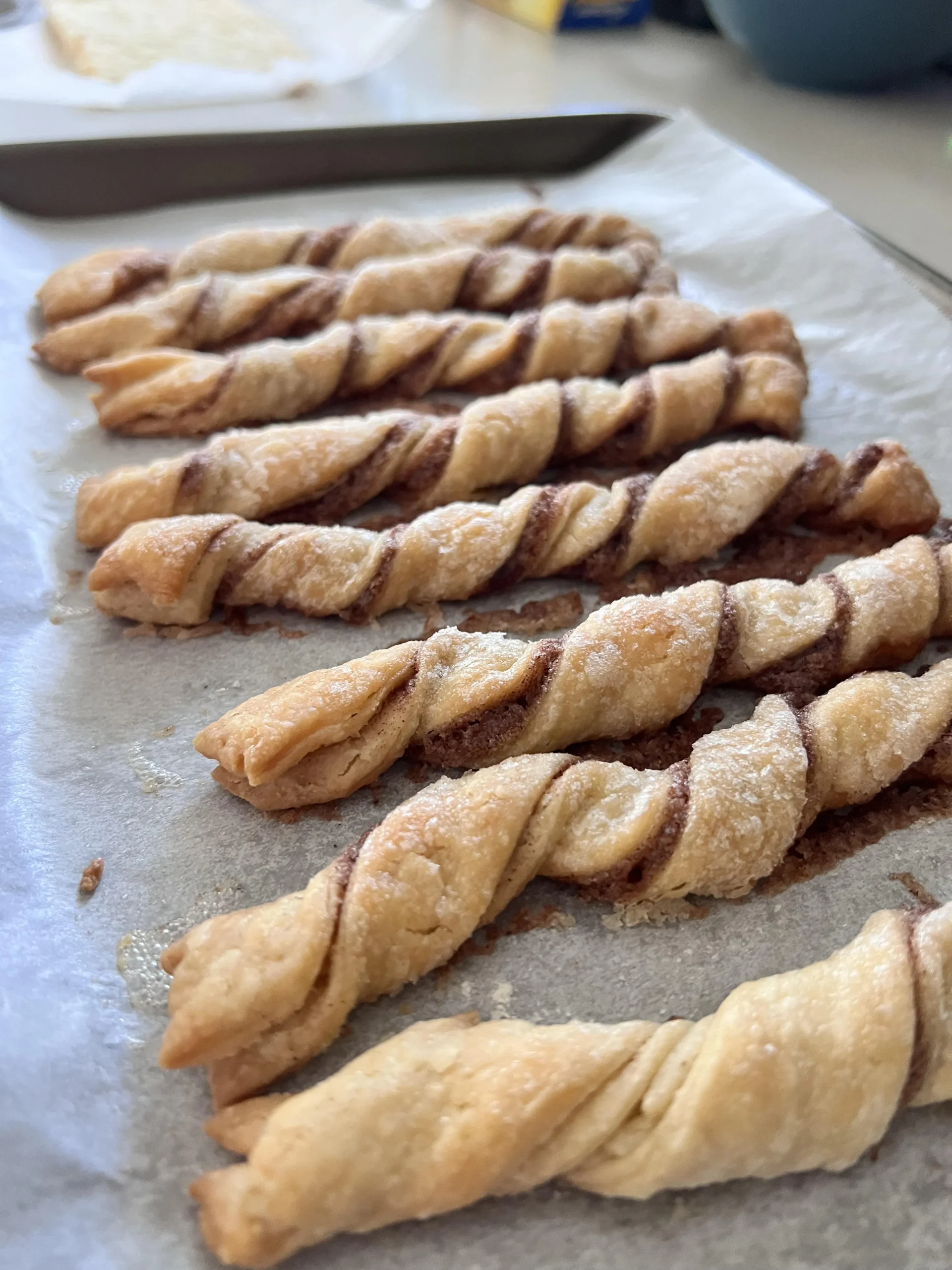 Cinnamon Sugar Pie Dough Twists