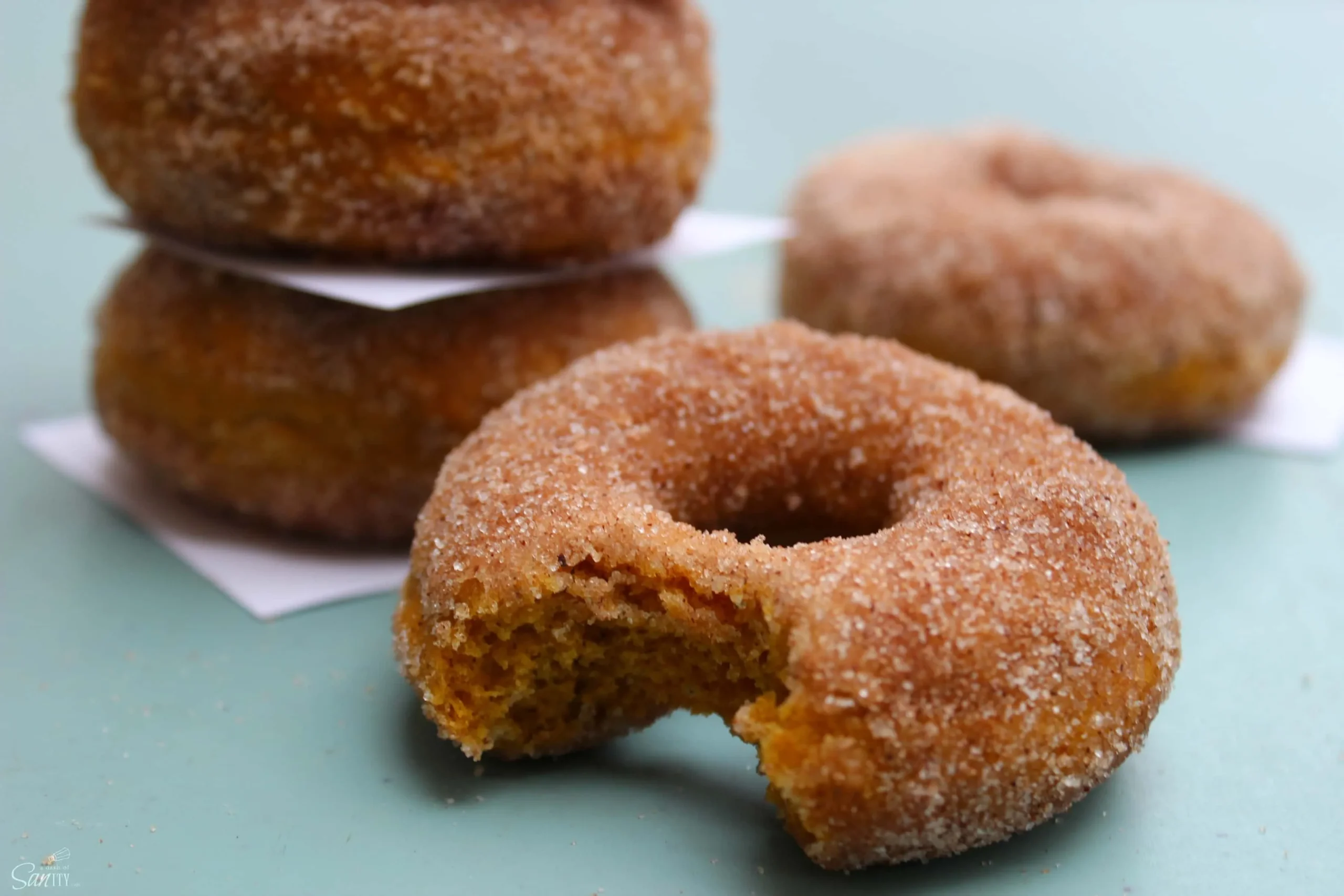 Cinnamon Sugar Pumpkin Cake Donuts