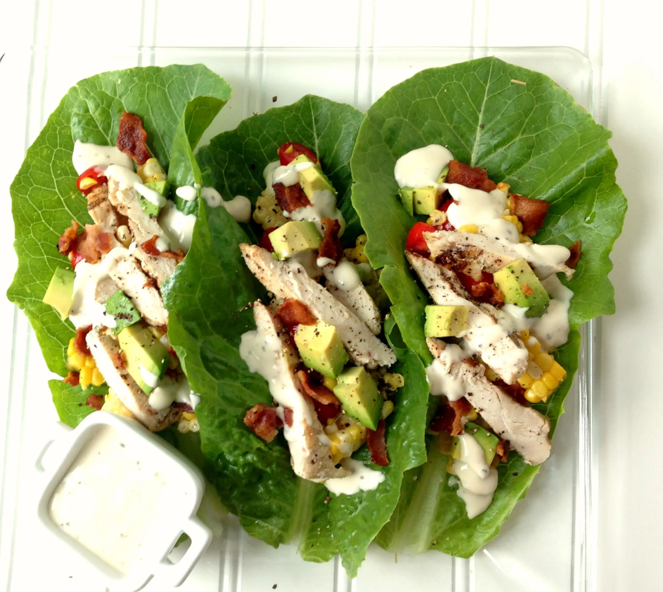 Cobb Salad Lettuce Wraps