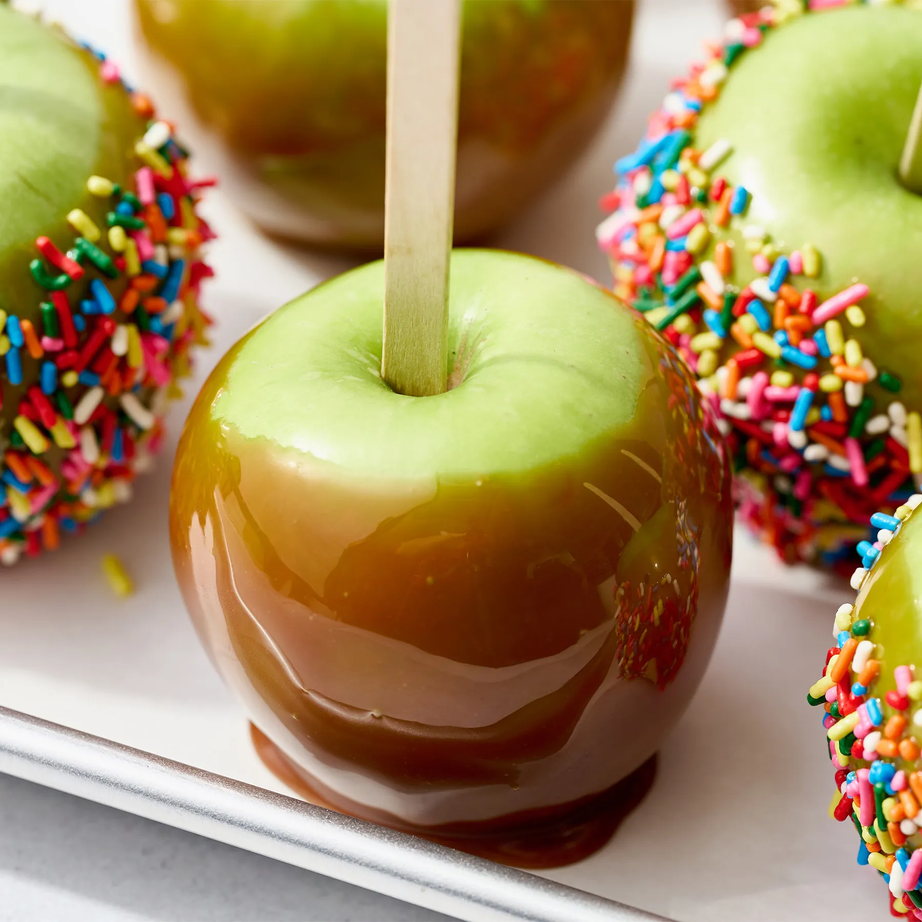 Coconut Apples with Caramel Sauce