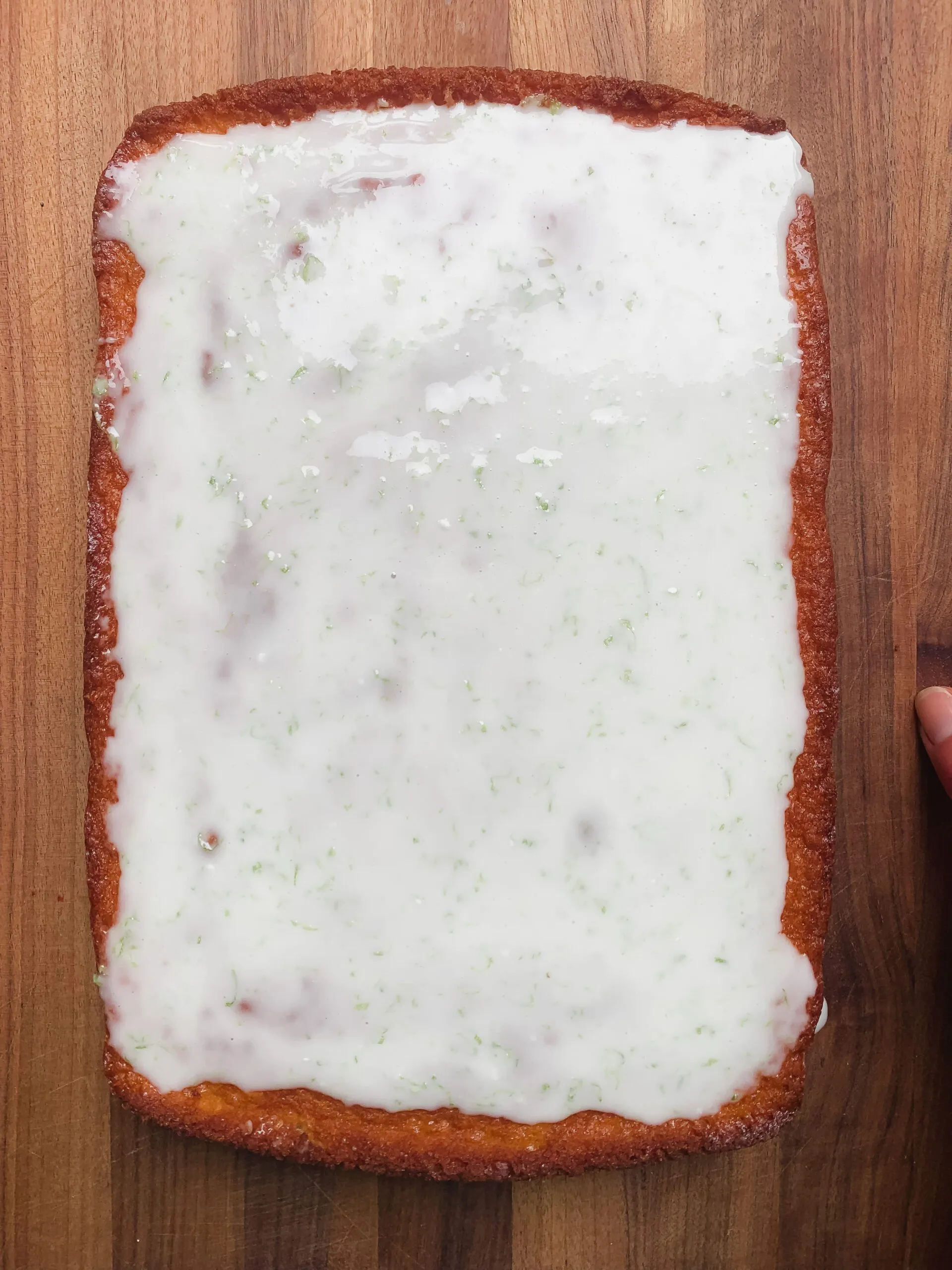 Coconut Lime Sheet Cake with Lime Glaze Gluten Free Dairy Free