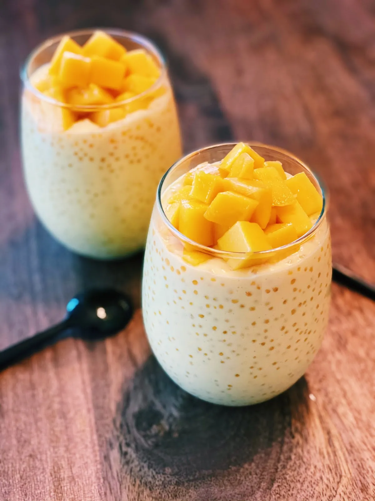 Coconut Mango Sago Pudding