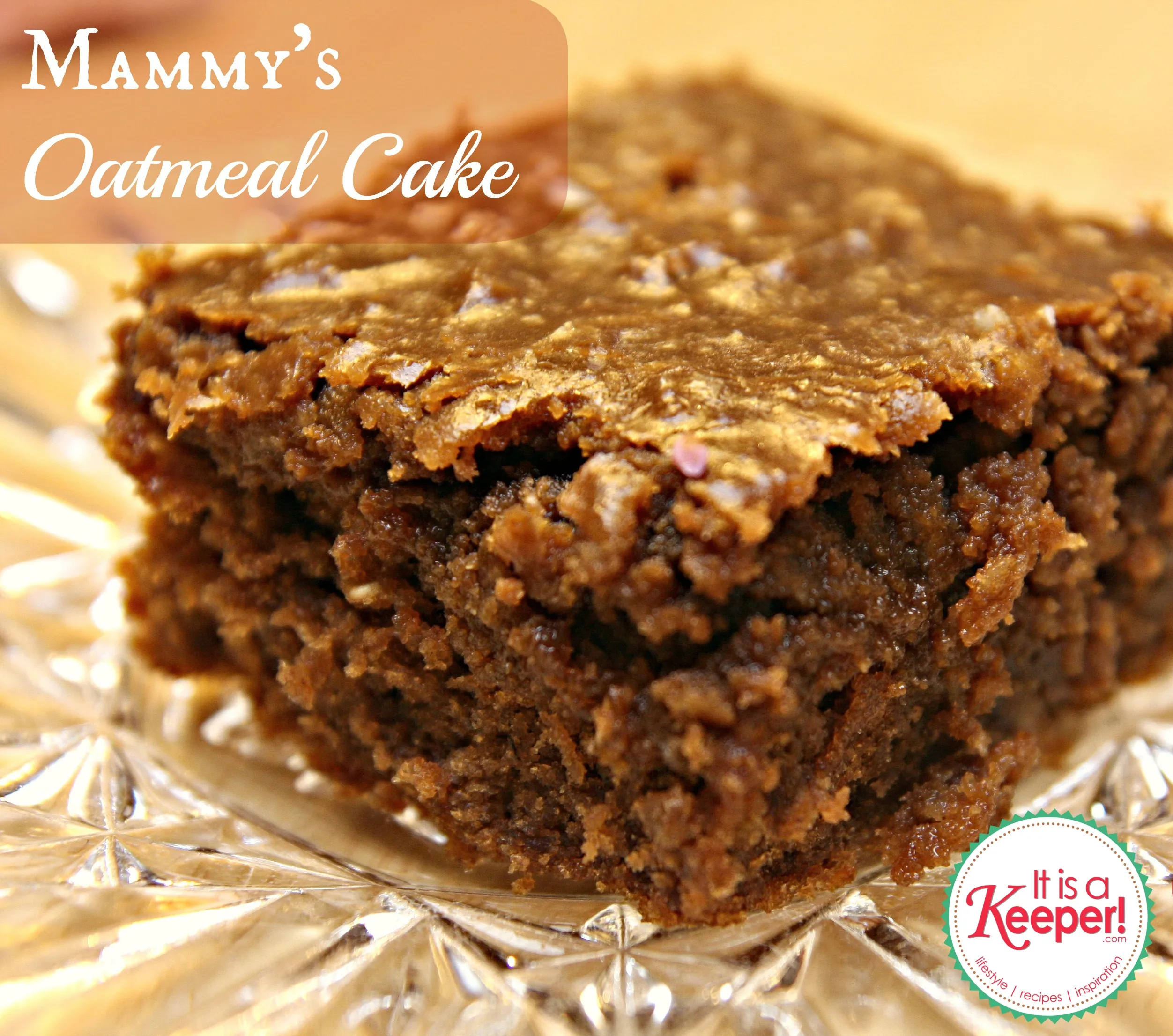 Coconut Topped Oatmeal Cake