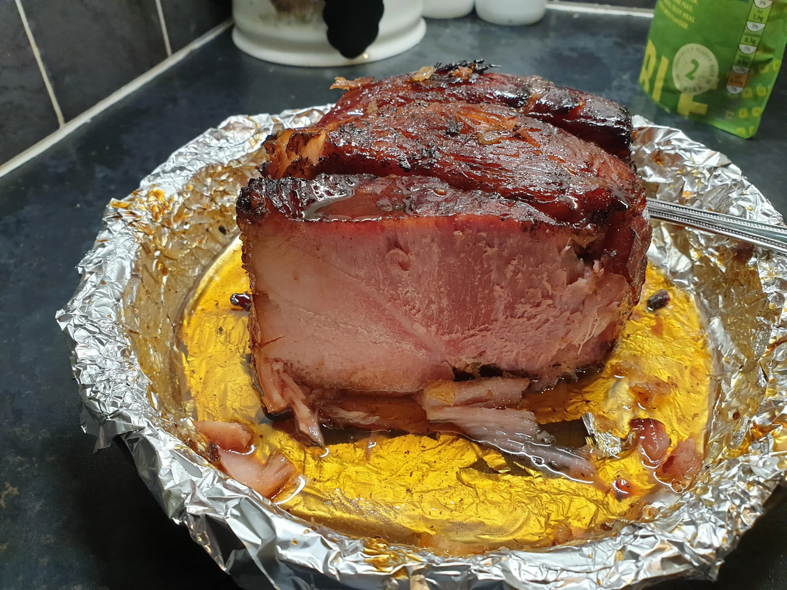 Cola and Mustard Glazed Ham