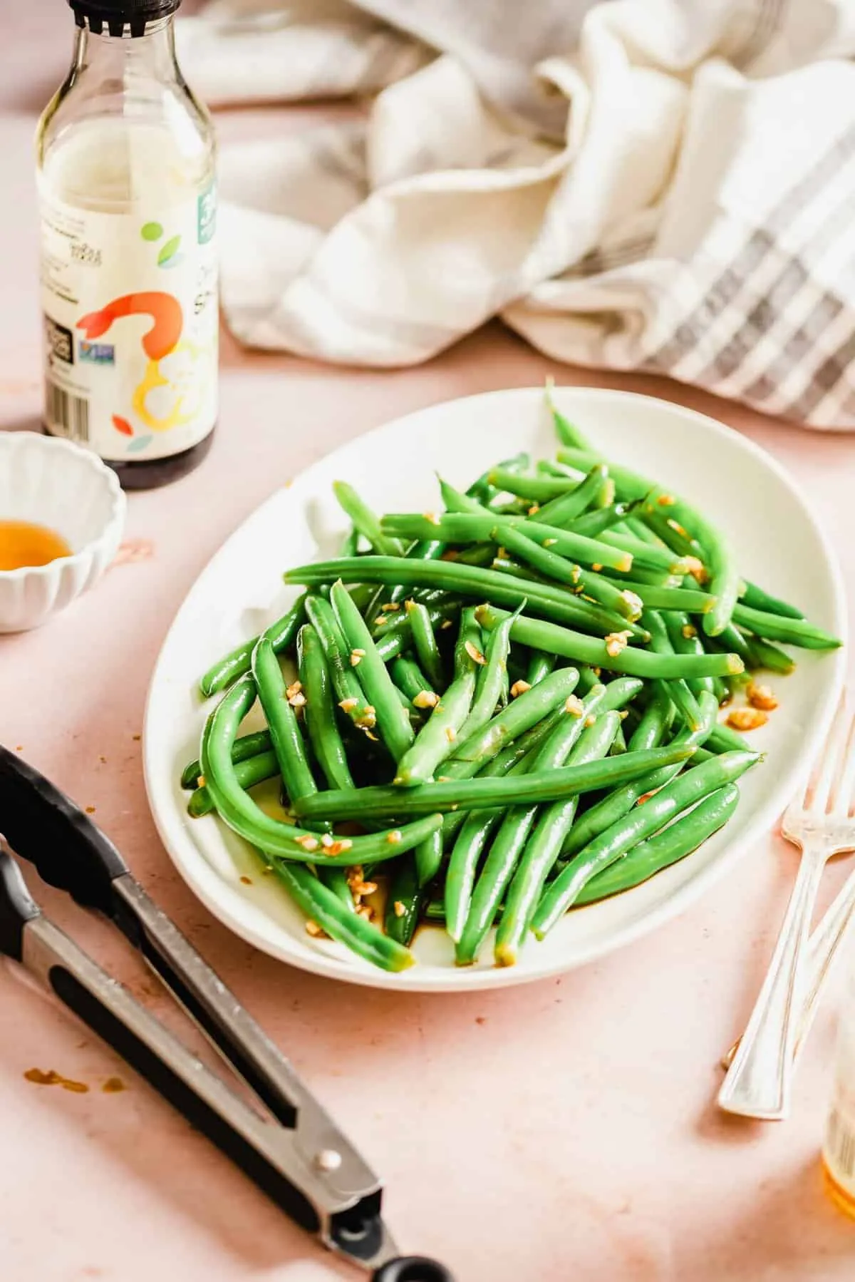Cold Garlic Sesame Soy Marinated Green Beans