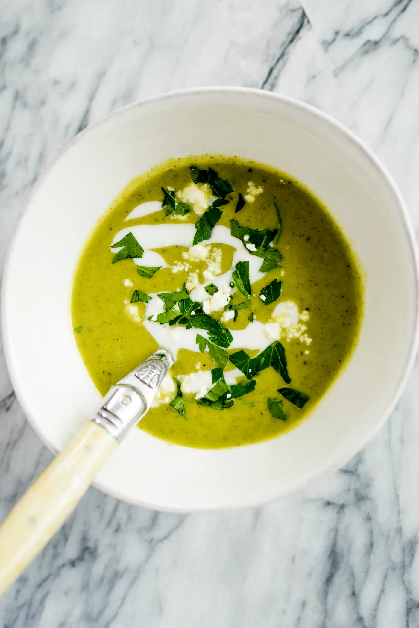 Cold Zucchini Celery Soup