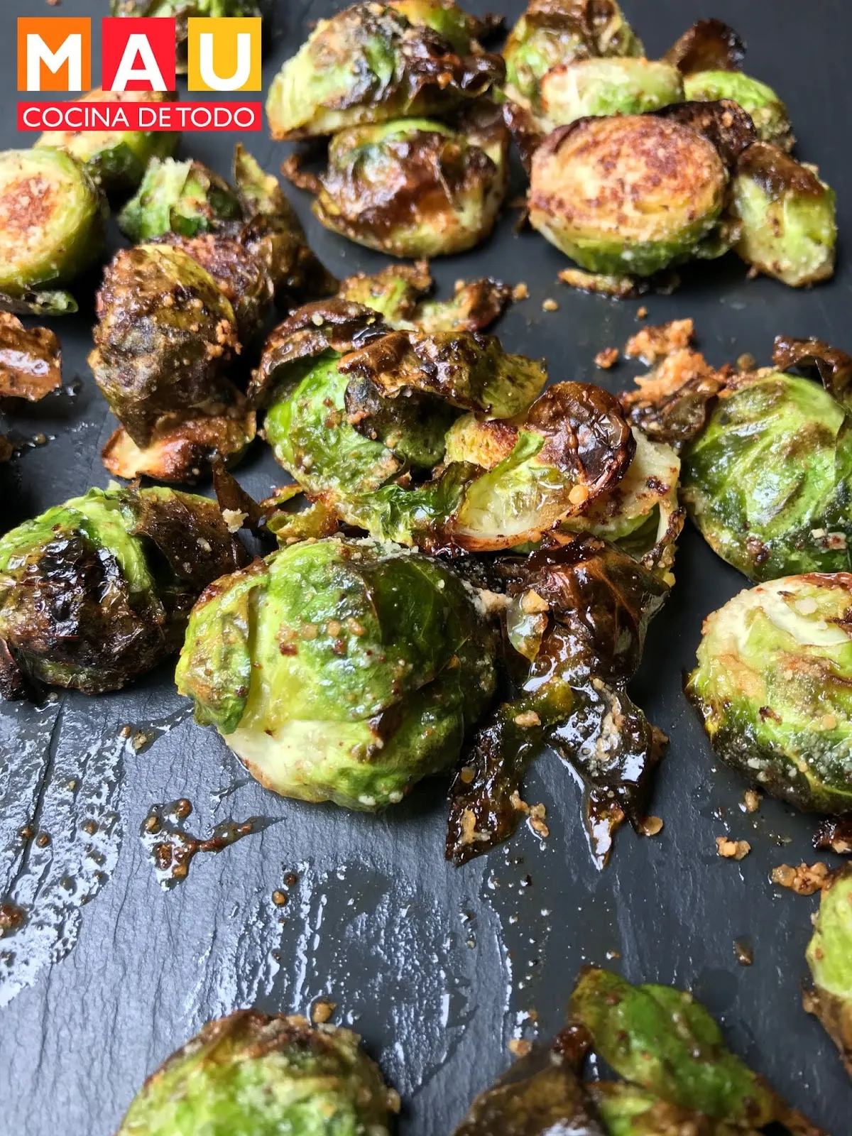 Colecitas de Bruselas con Queso Parmesano