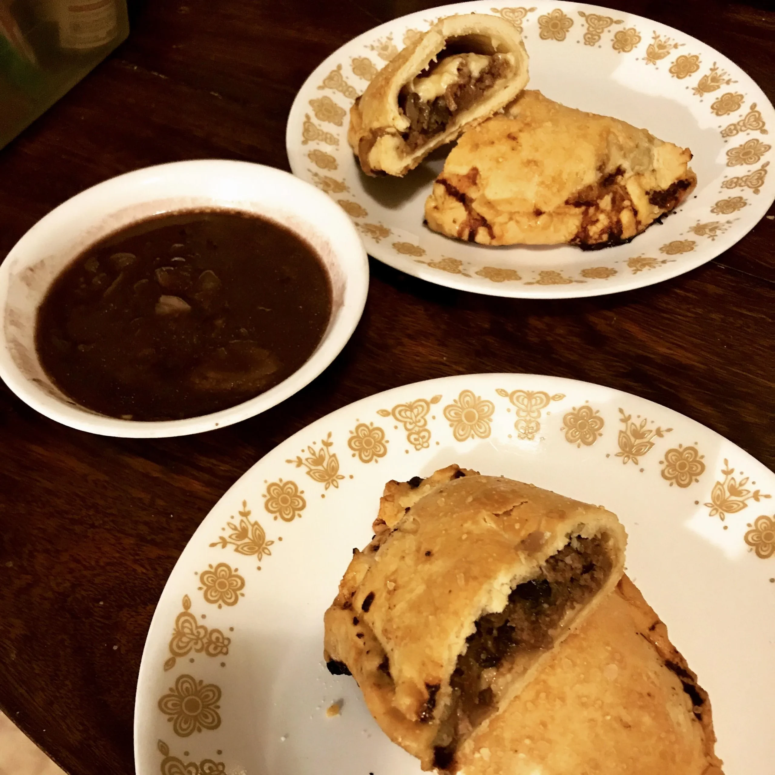 Cornish Beef Pasty with Burgundy Gravy