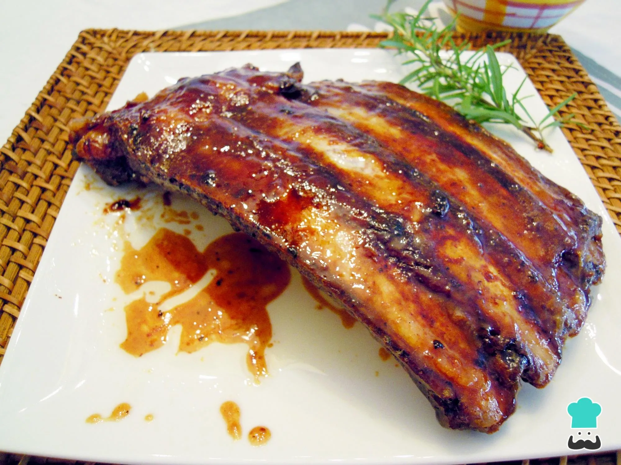 Costillas con Salsa de Cebolla, Miel y Mostaza