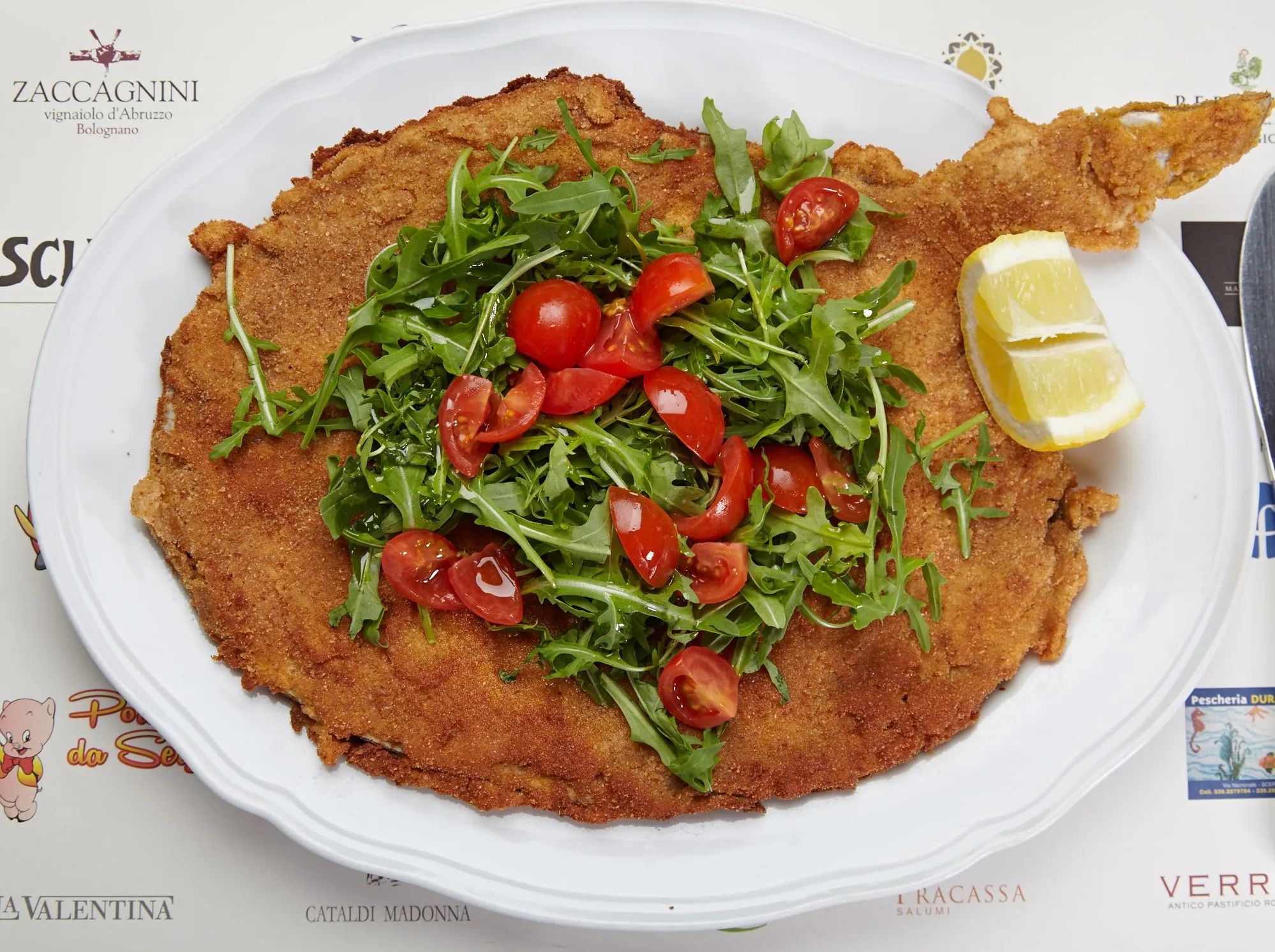 Costolette Alla Milanesa Con Rucola