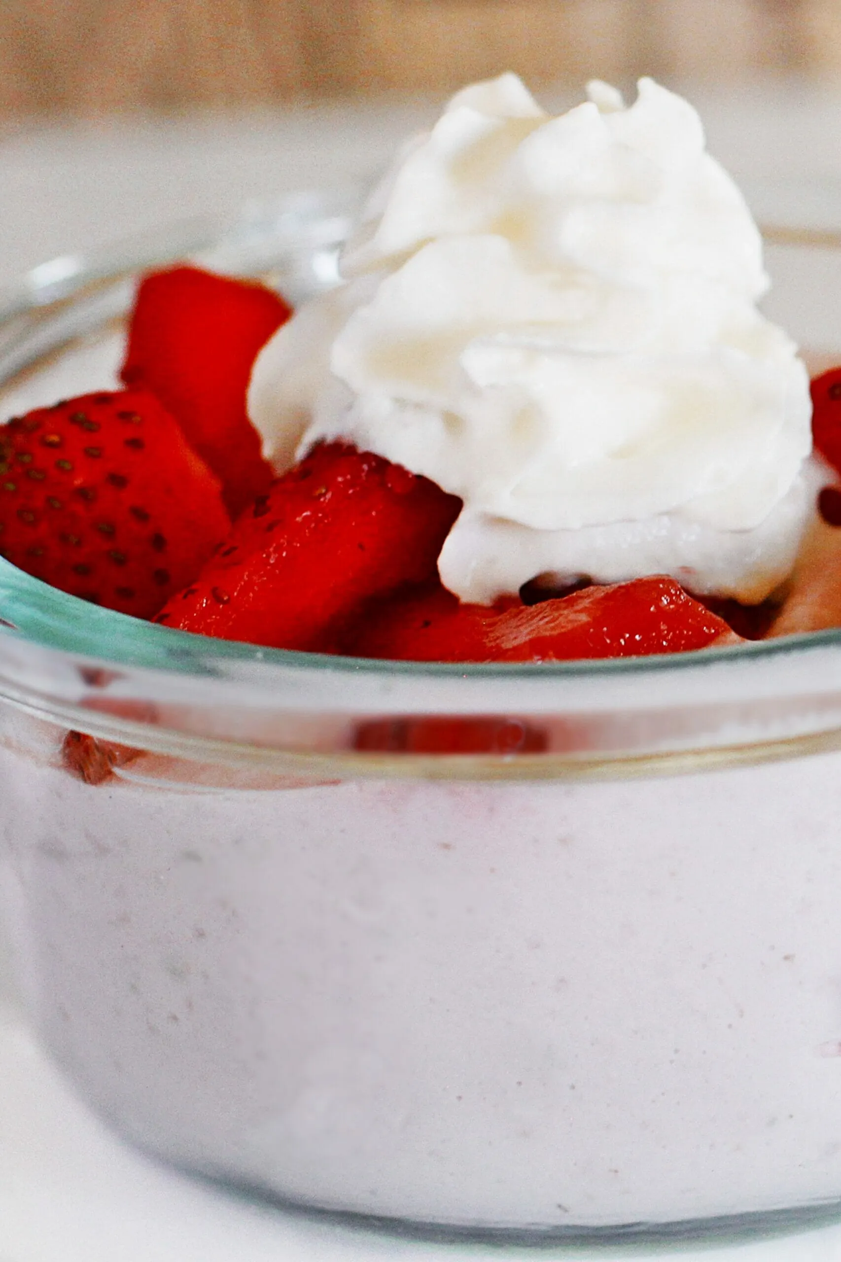 Cottage Cheese with Strawberry Jam