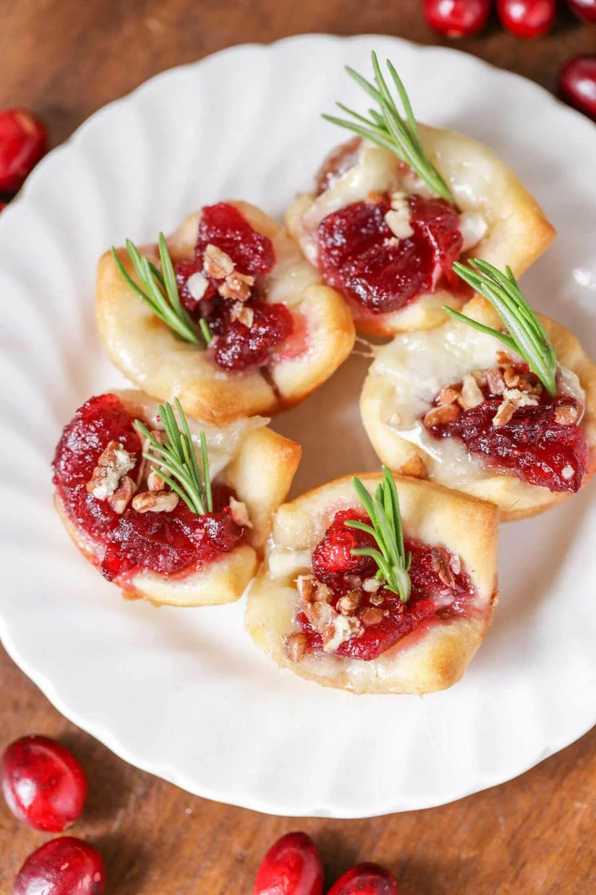 Cranberry Honey Brie Bites