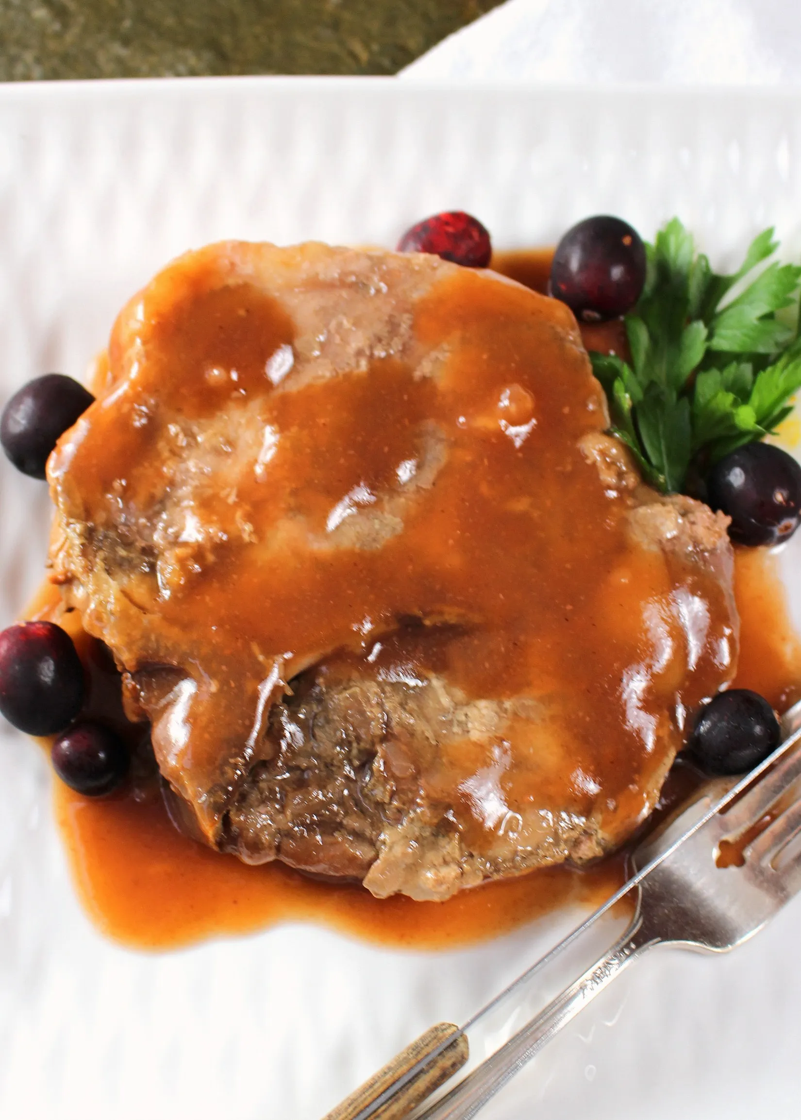 Cranberry Infused Pork Chop