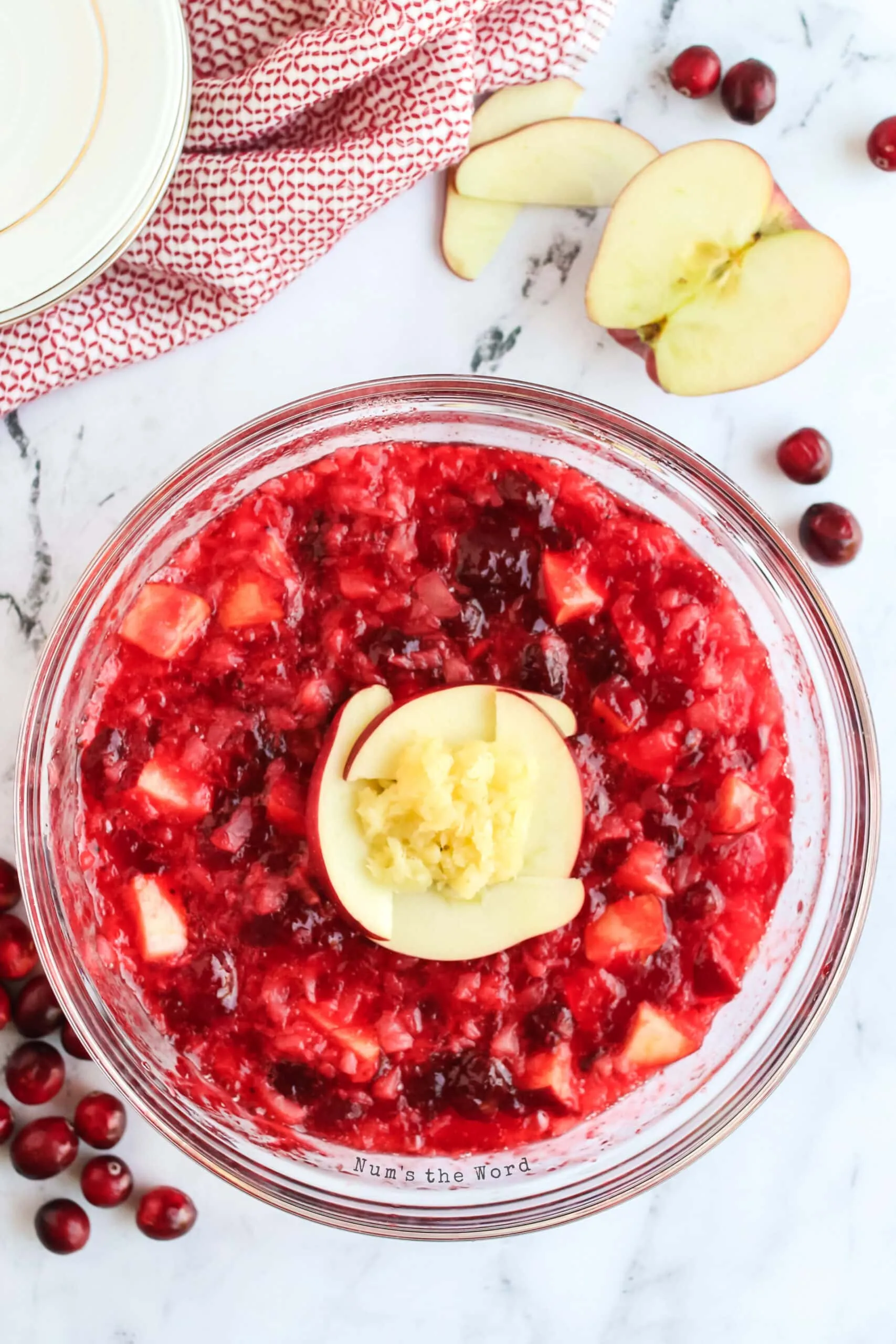 Cranberry Jello Salad with Pineapple
