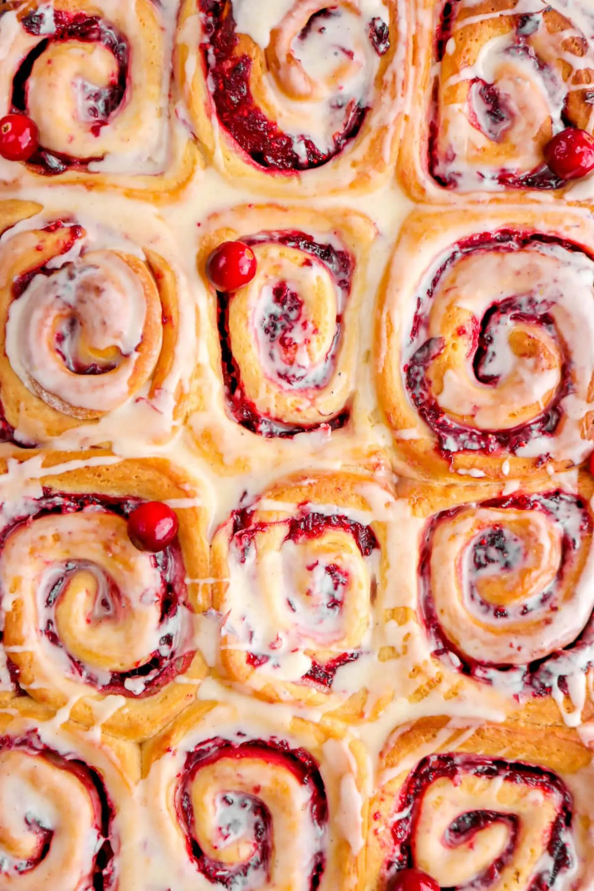 Cranberry Orange Sweet Rolls with Orange Cardamom Icing