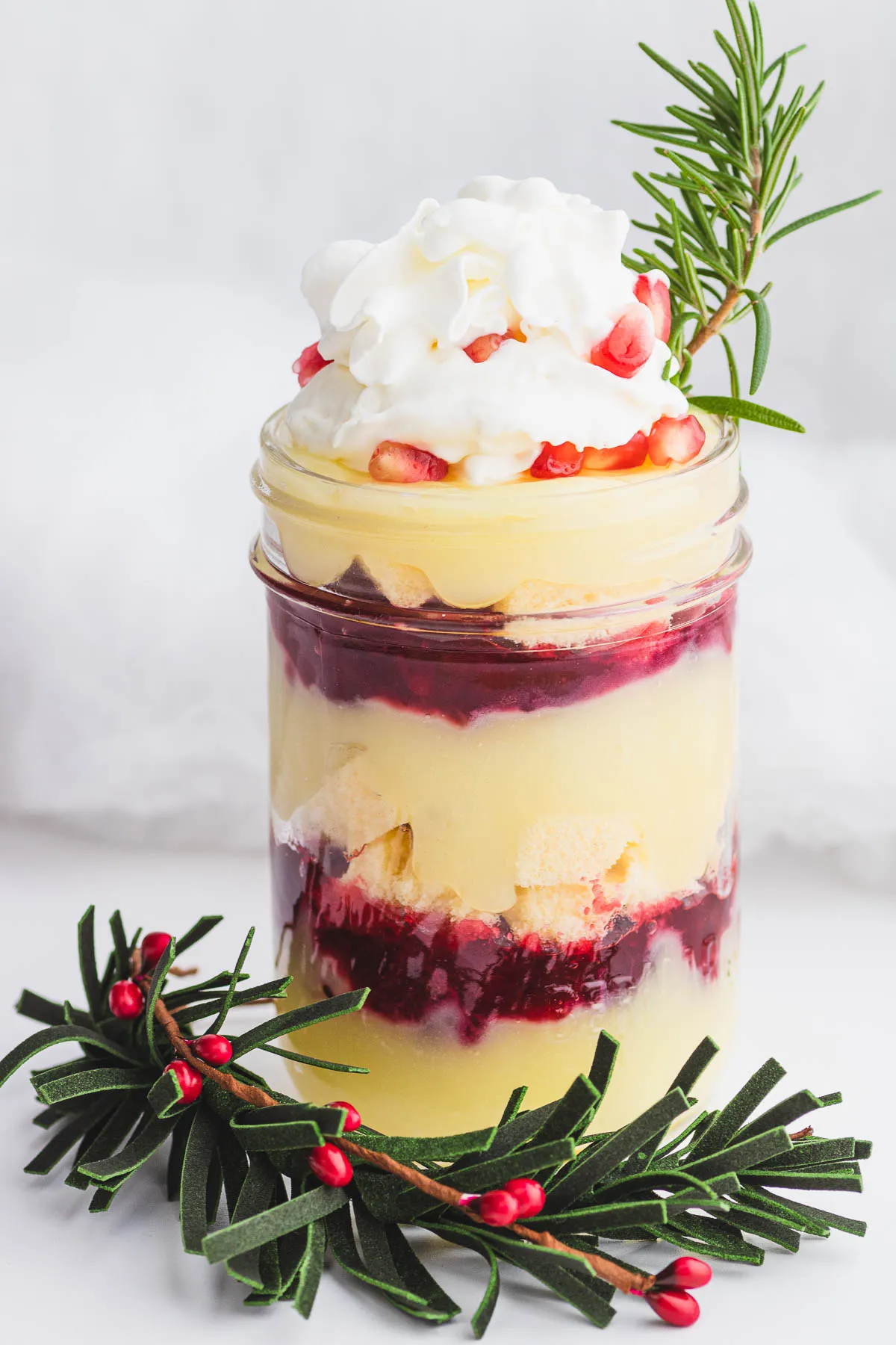 Cranberry Pomegranate Christmas Trifle
