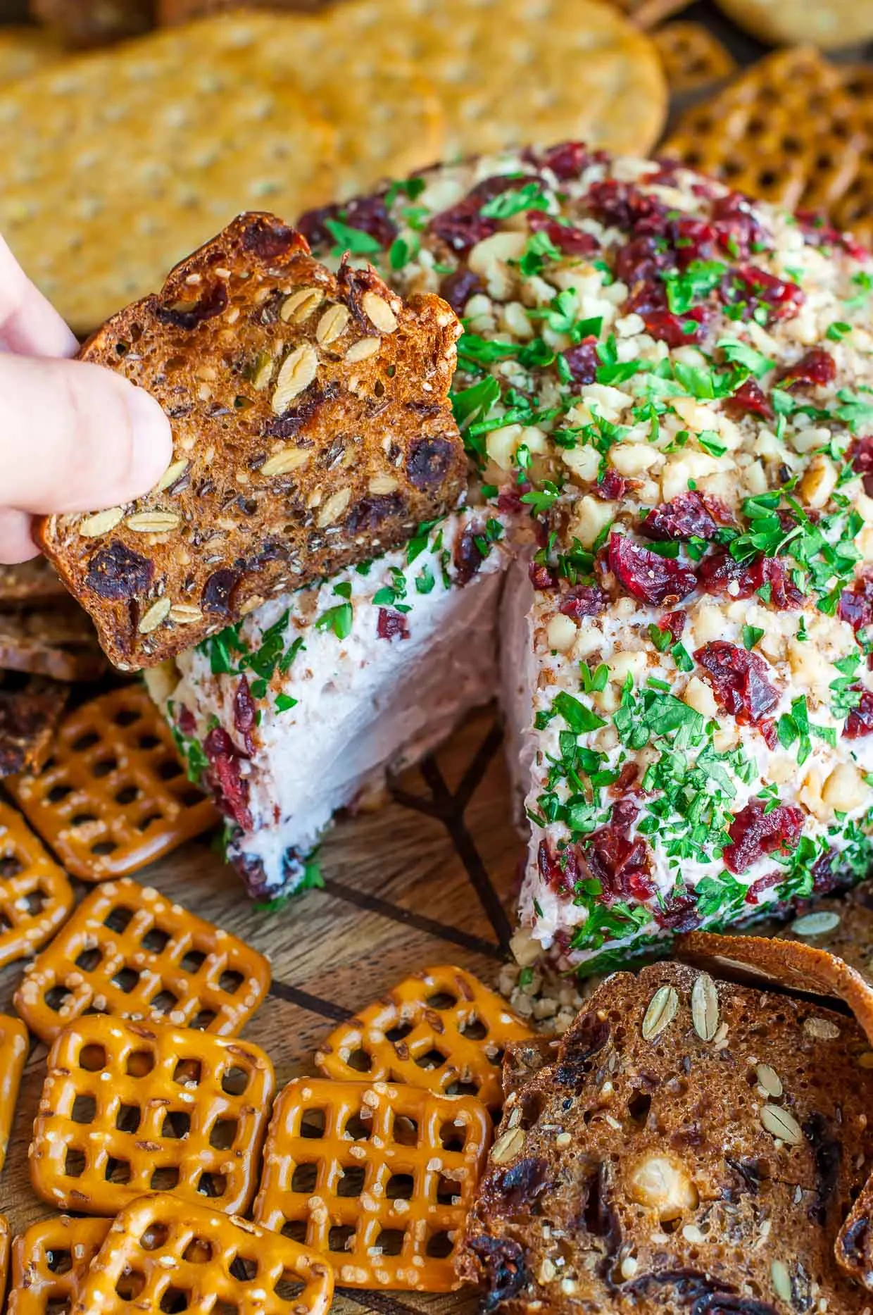 Cranberry Walnut Holiday Cheese Ball