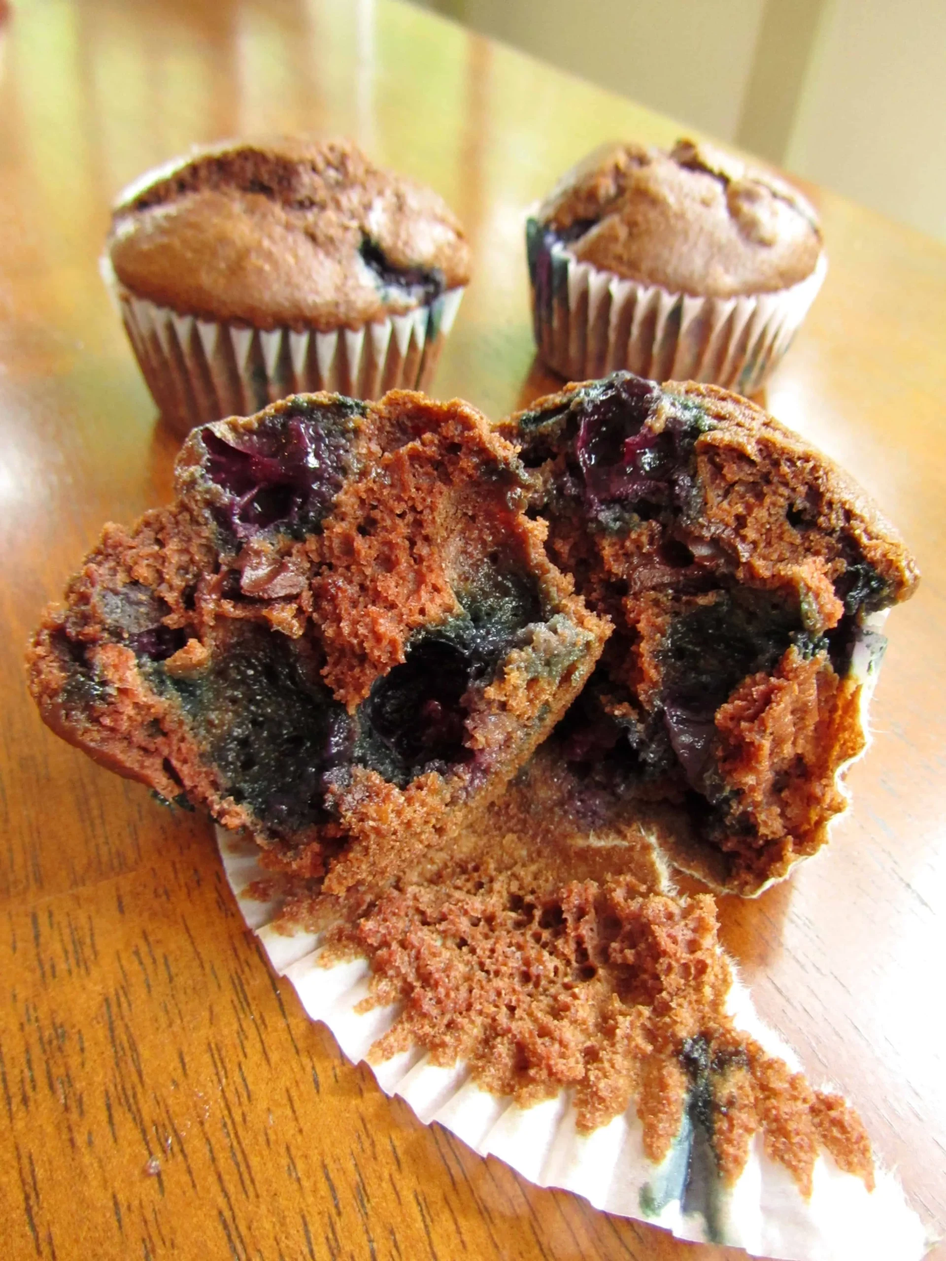 Crazy Mama Blueberry and Chocolate Muffins