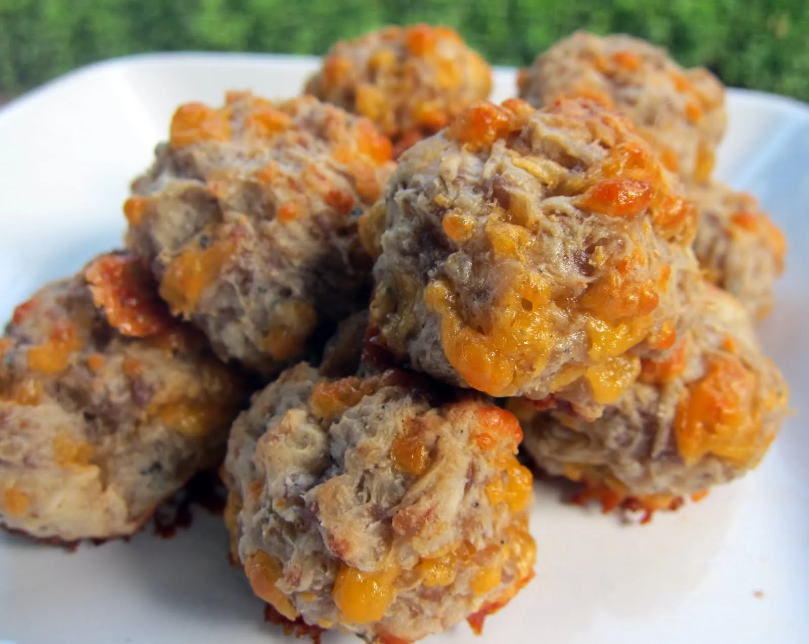 Cream Cheese Sausage Balls Football