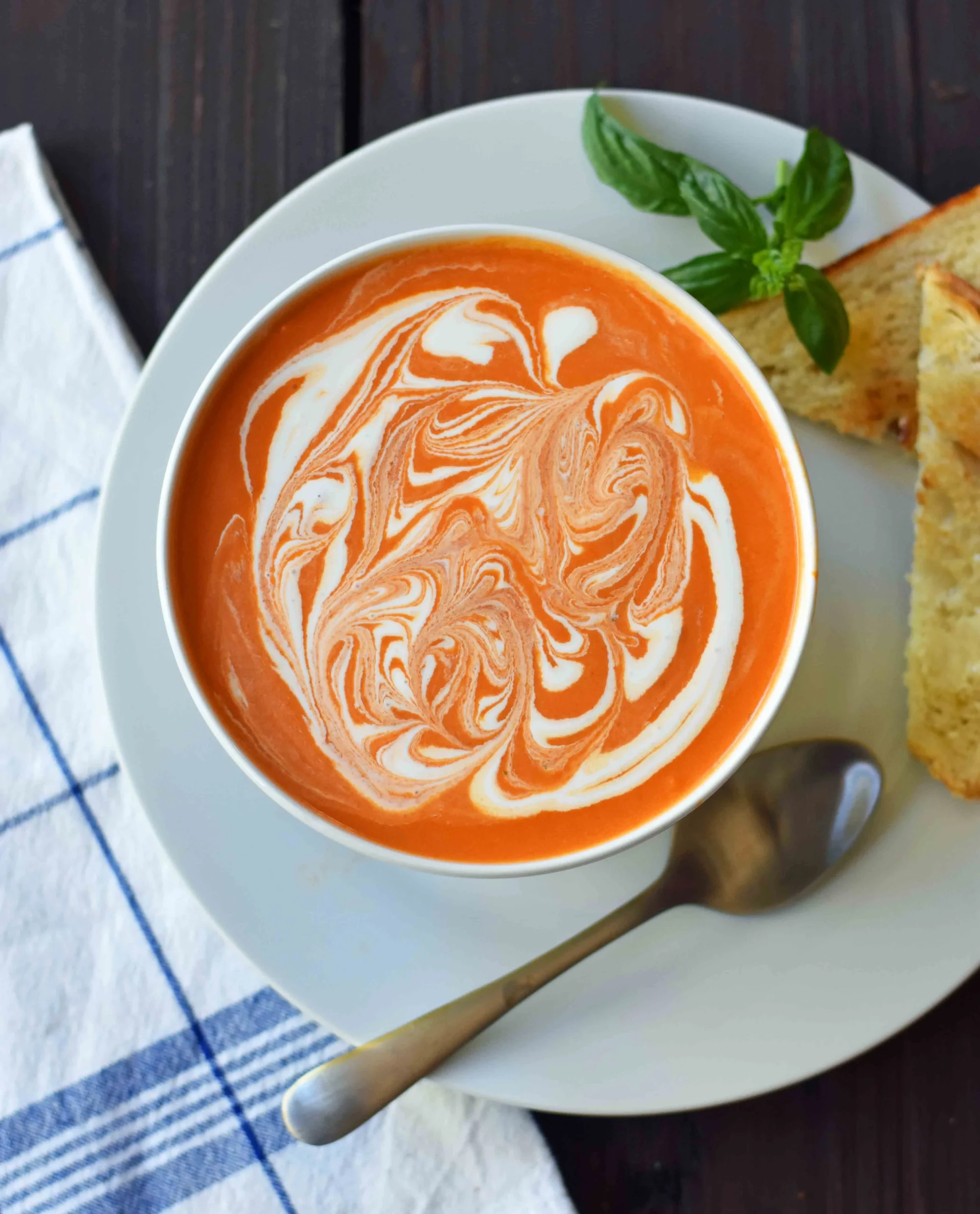 Cream of Tomato Basil Soup