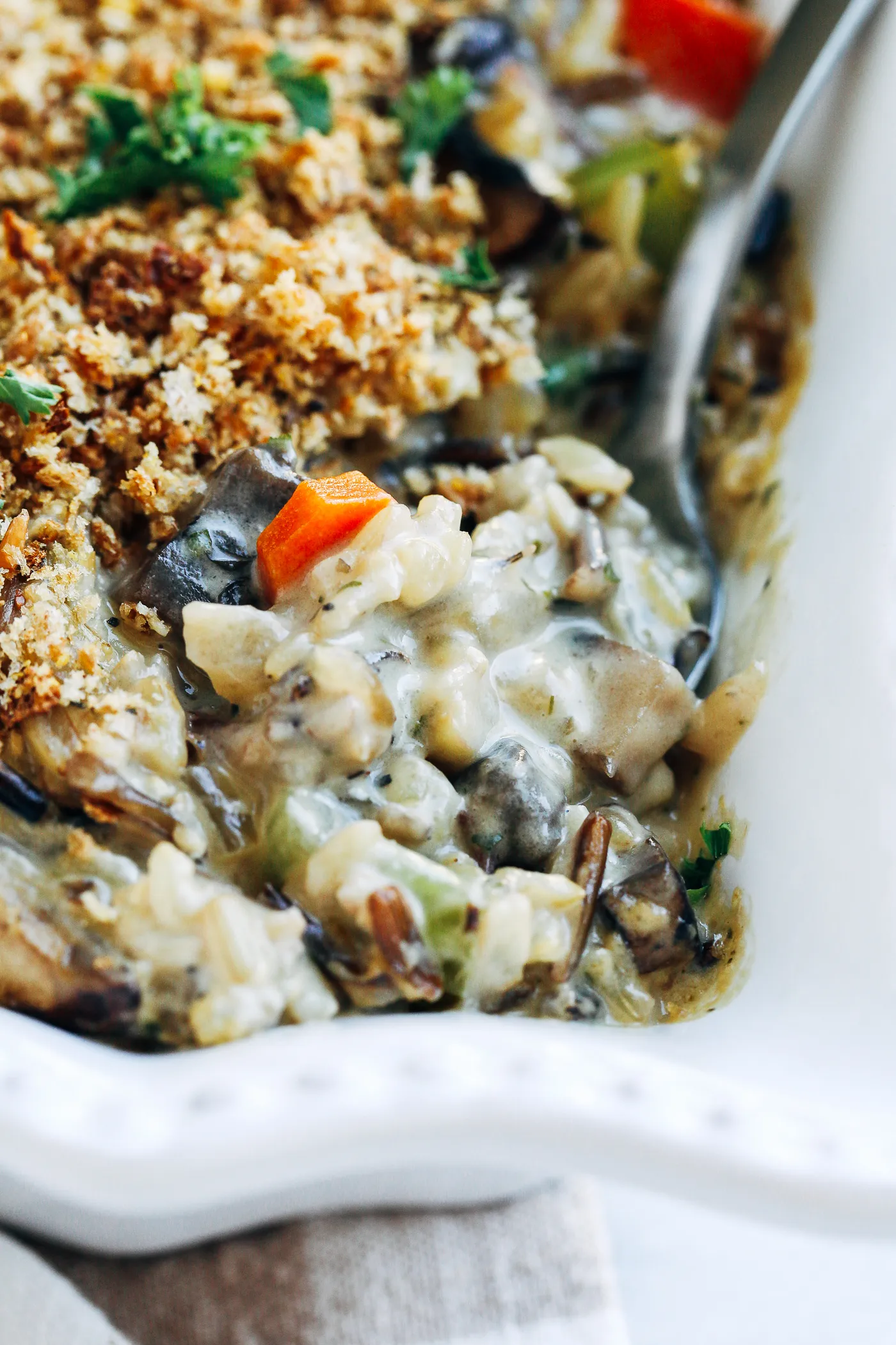 Creamy Beef Wild Rice Casserole