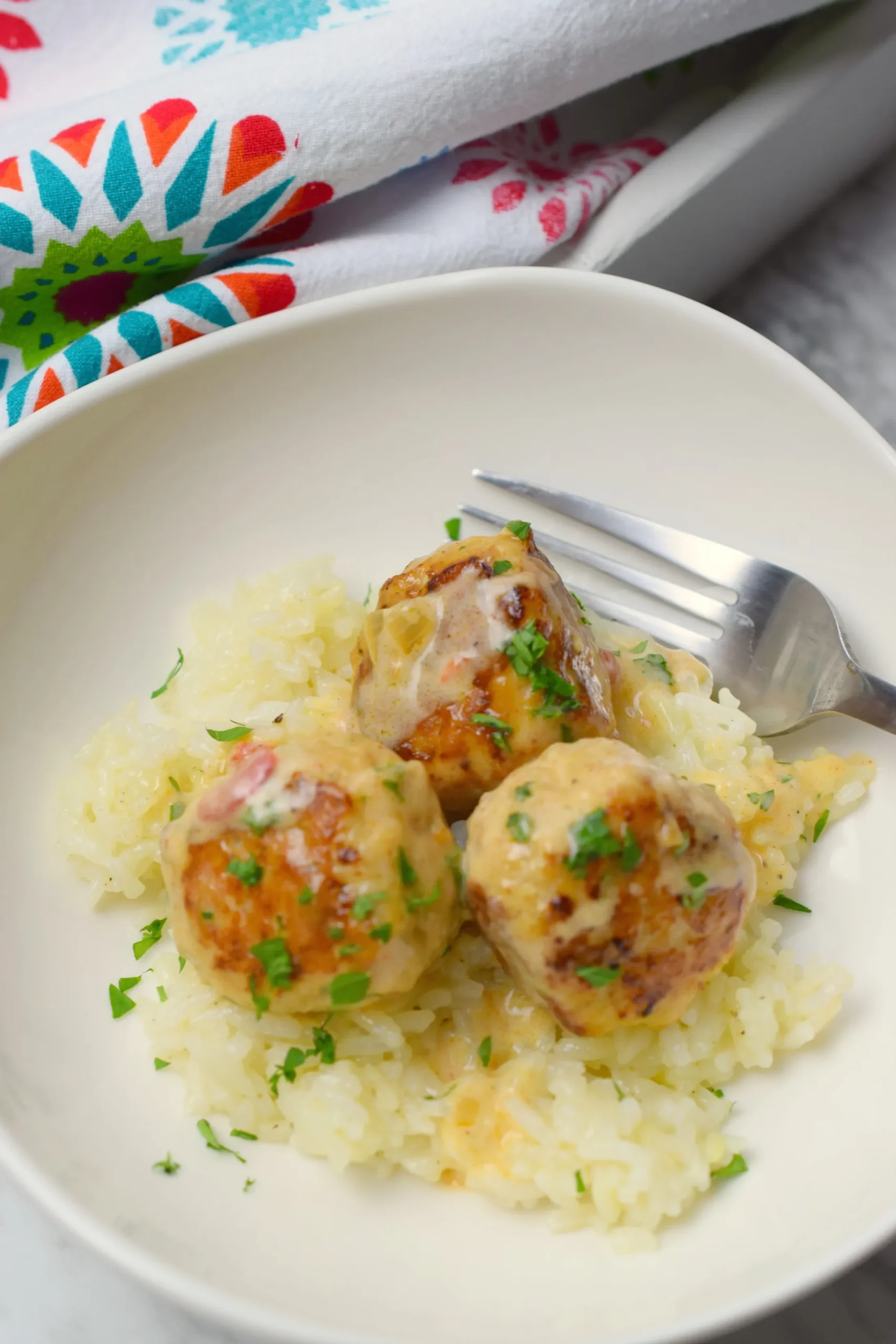Creamy Cajun Meatball Pasta