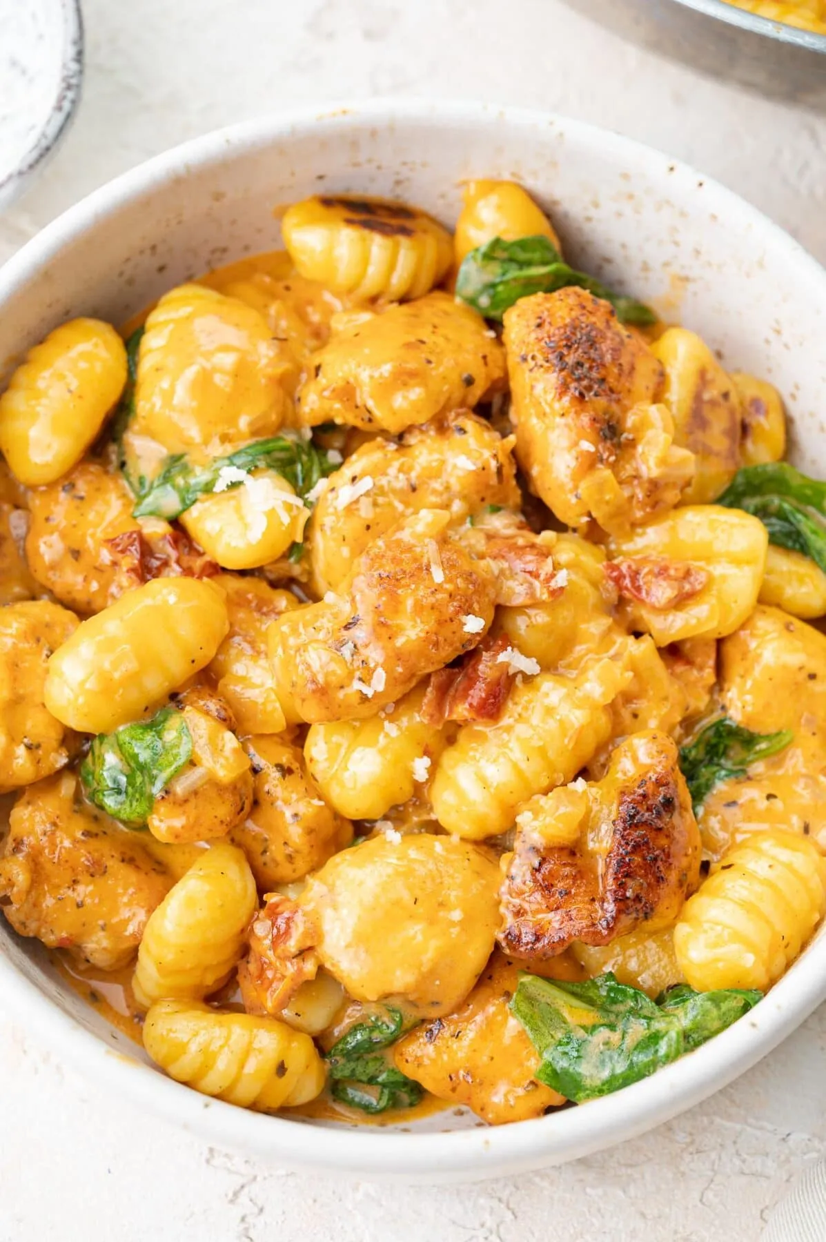 Creamy Chicken Gnocchi with Red Sauce