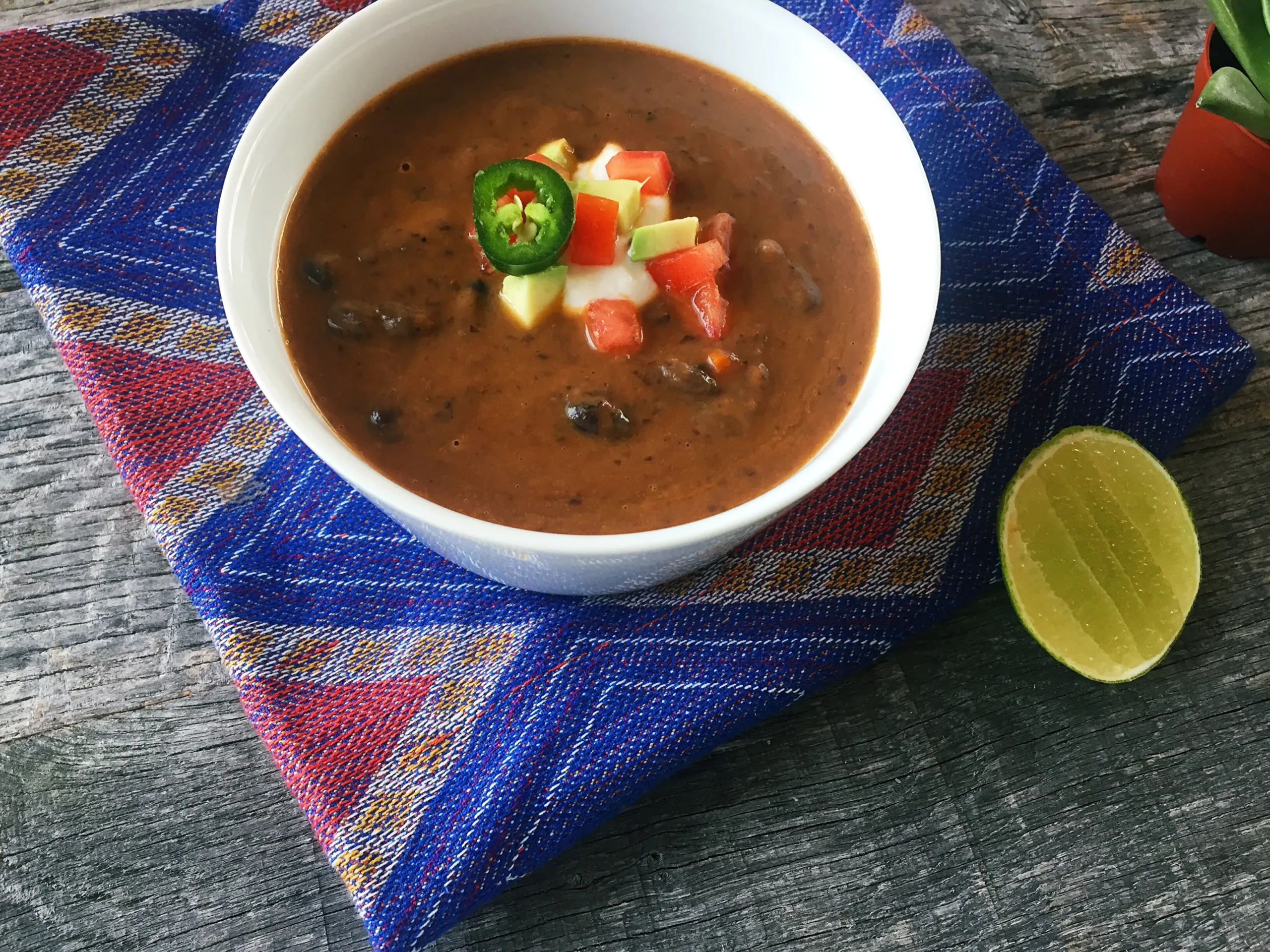 Creamy Chipotle Black Bean Soup