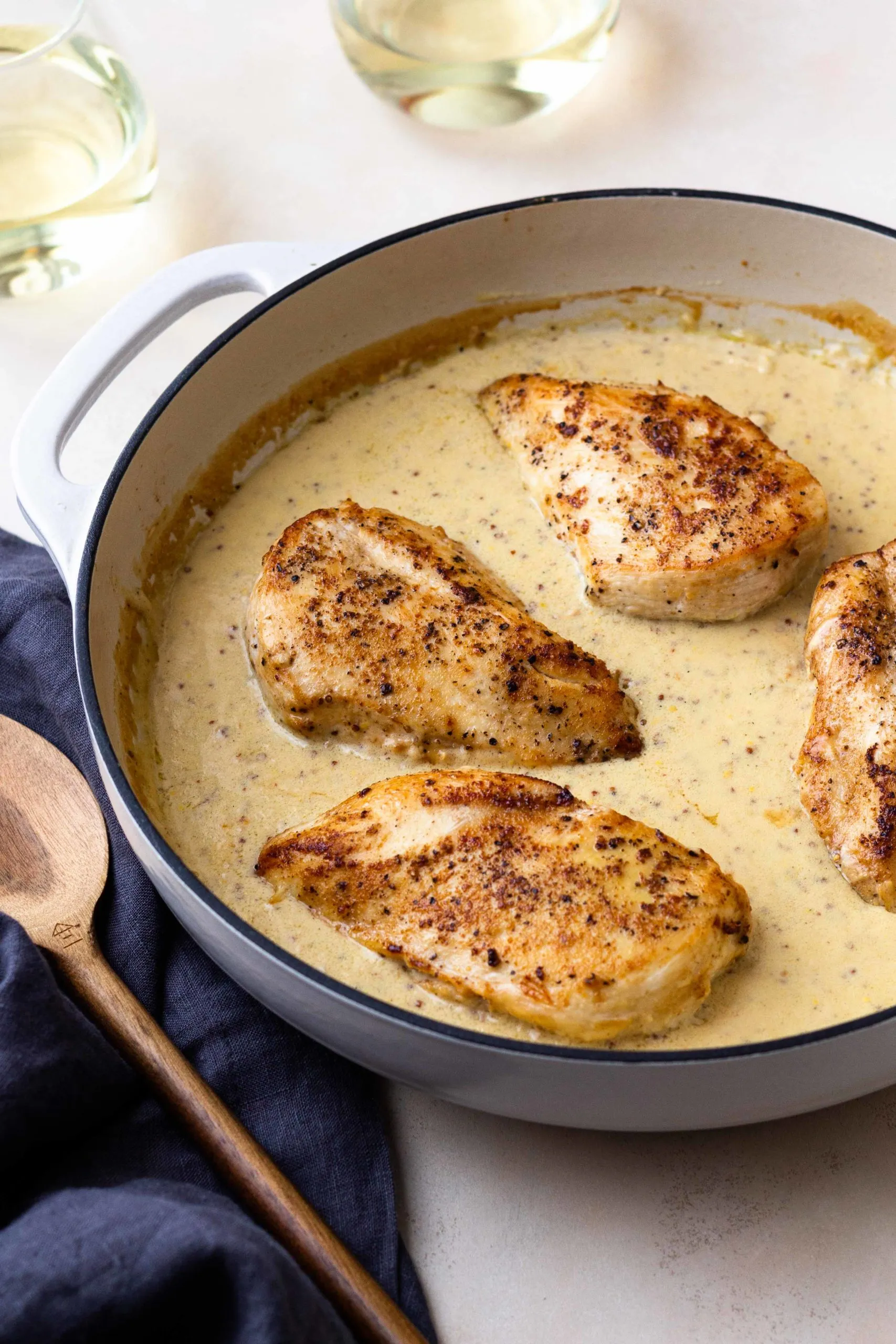 Creamy Dijon Sauced Chicken with Mashed