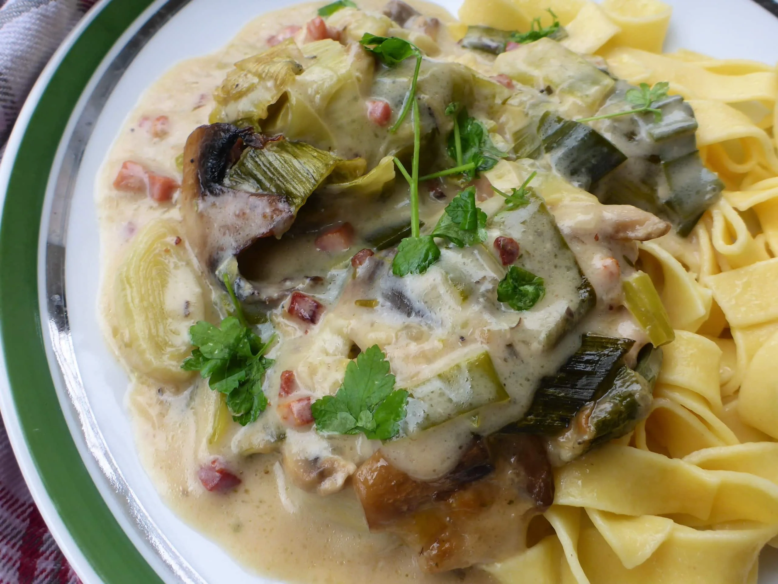 Creamy Mushroom Leek Sauce