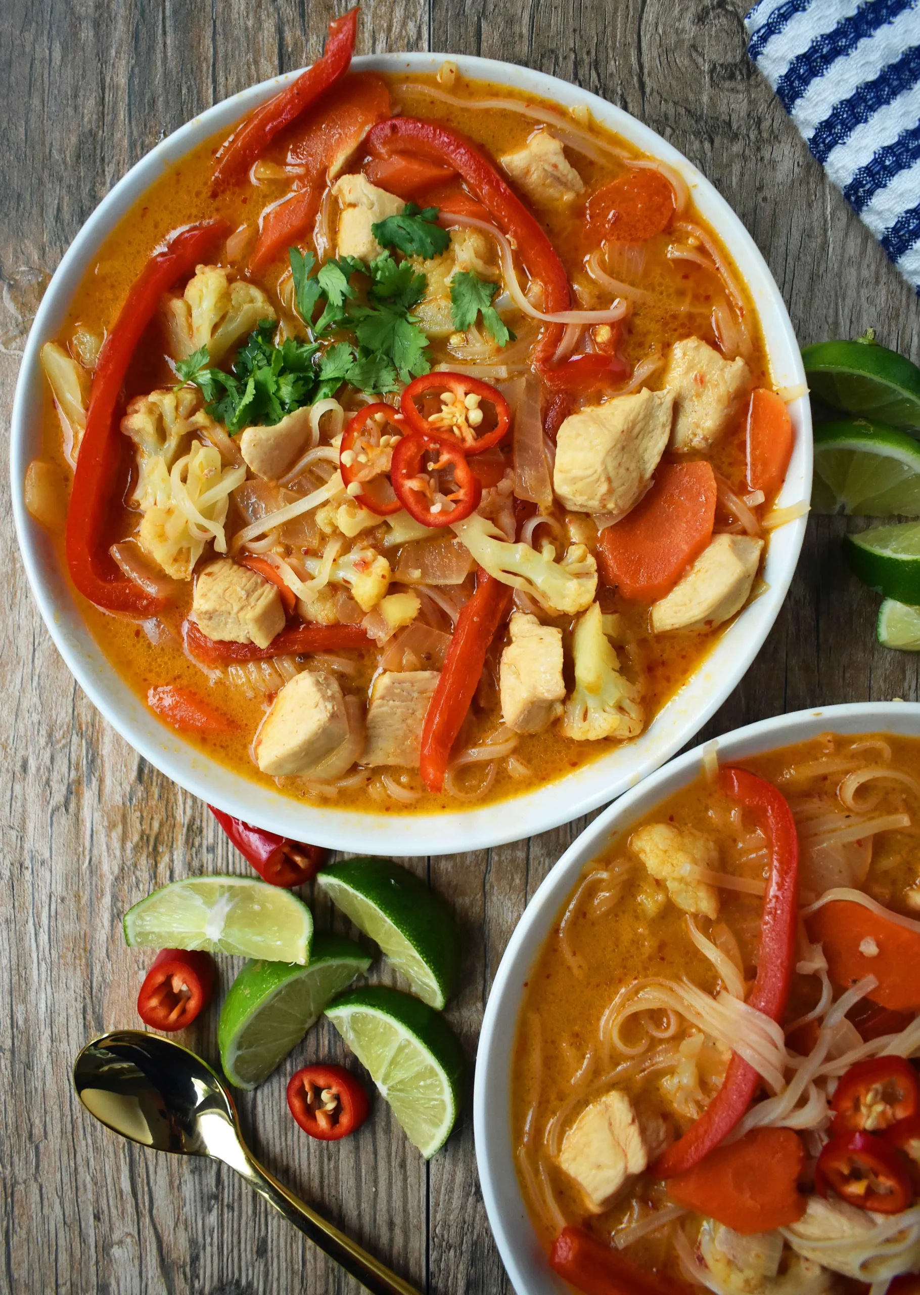 Creamy Spiced Thai Chicken Noodle Soup