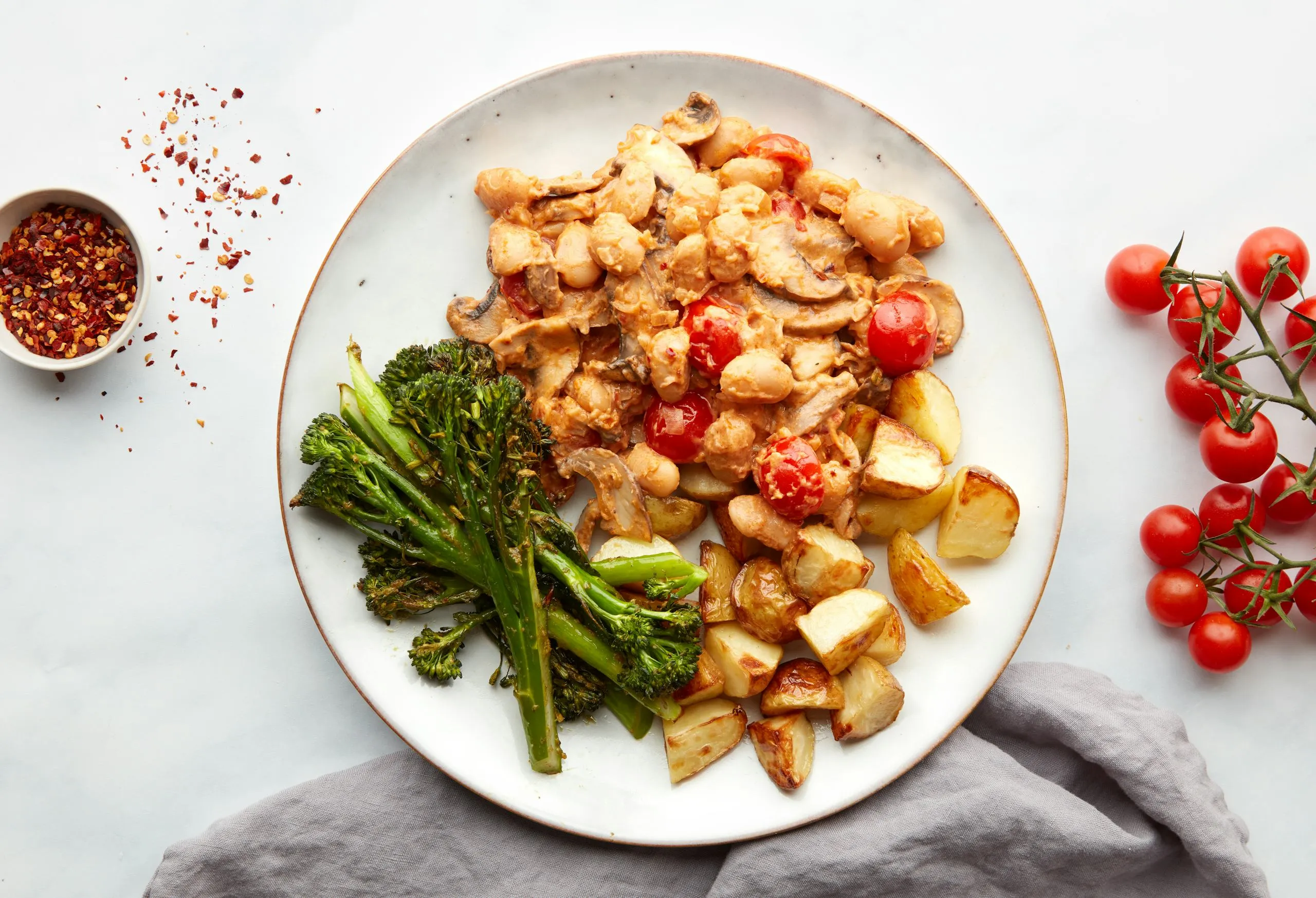 Creamy Tomato Butter Beans