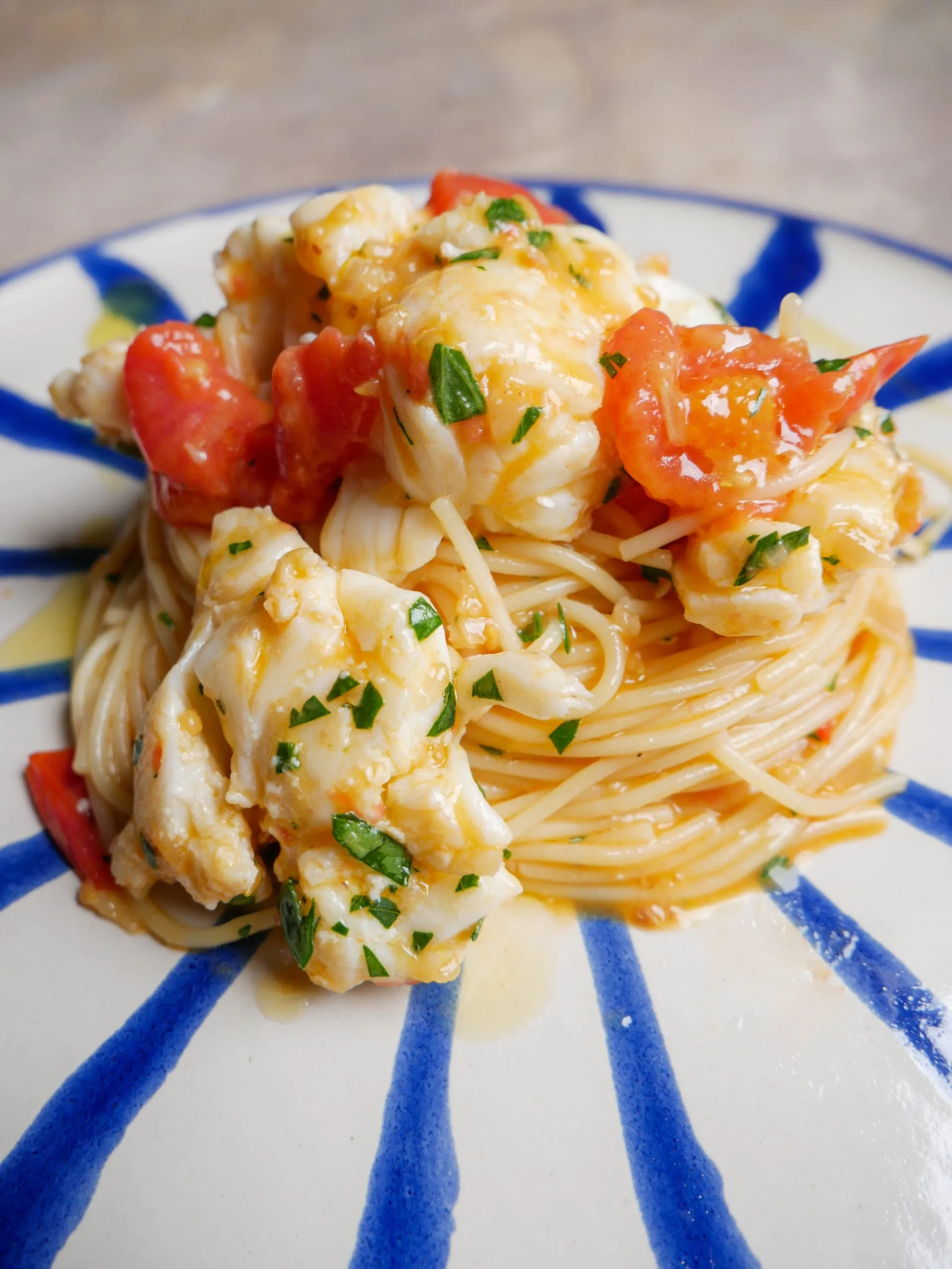 Creamy Tomato and Lobster Pasta