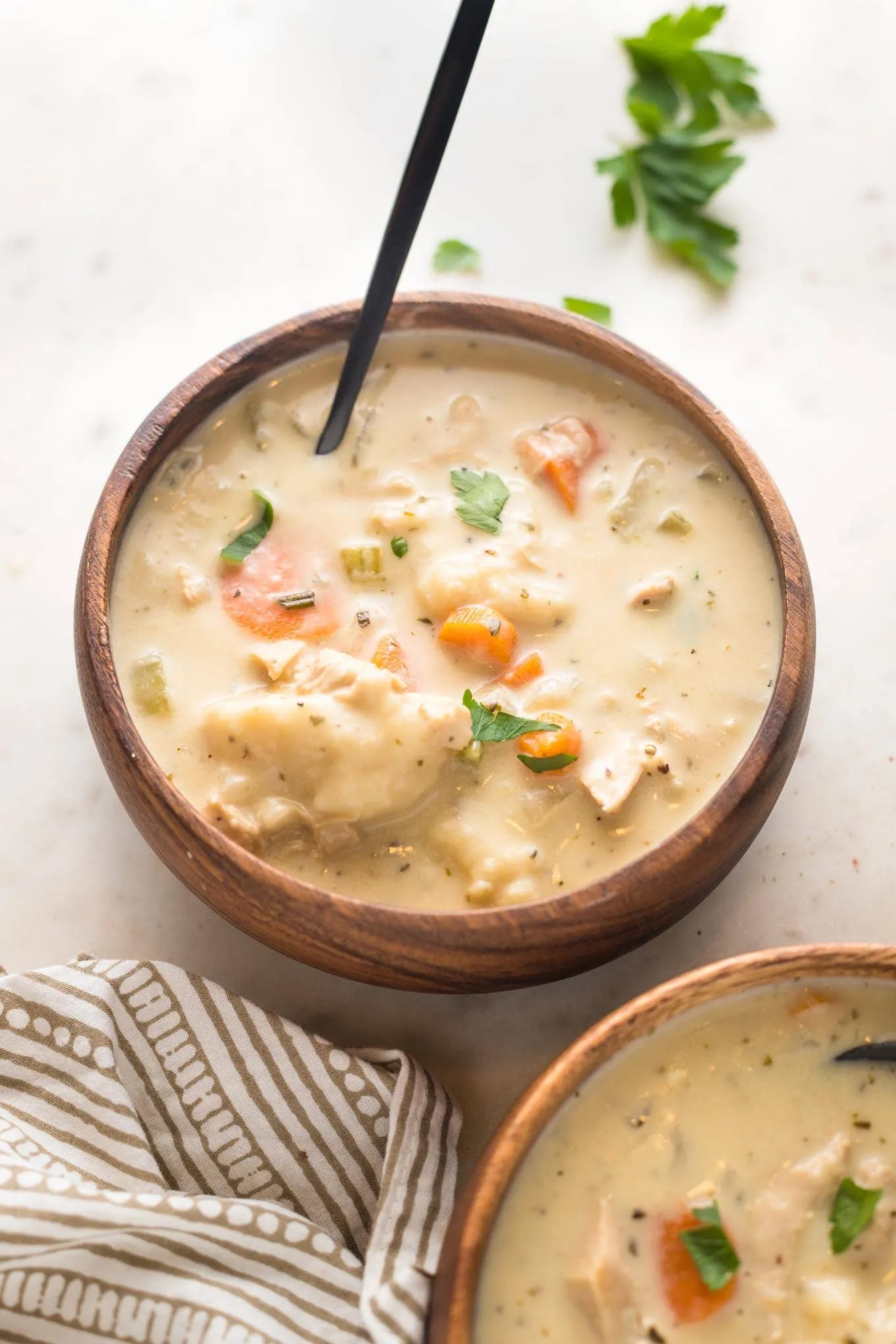 Creamy Turkey and Dumpling Soup