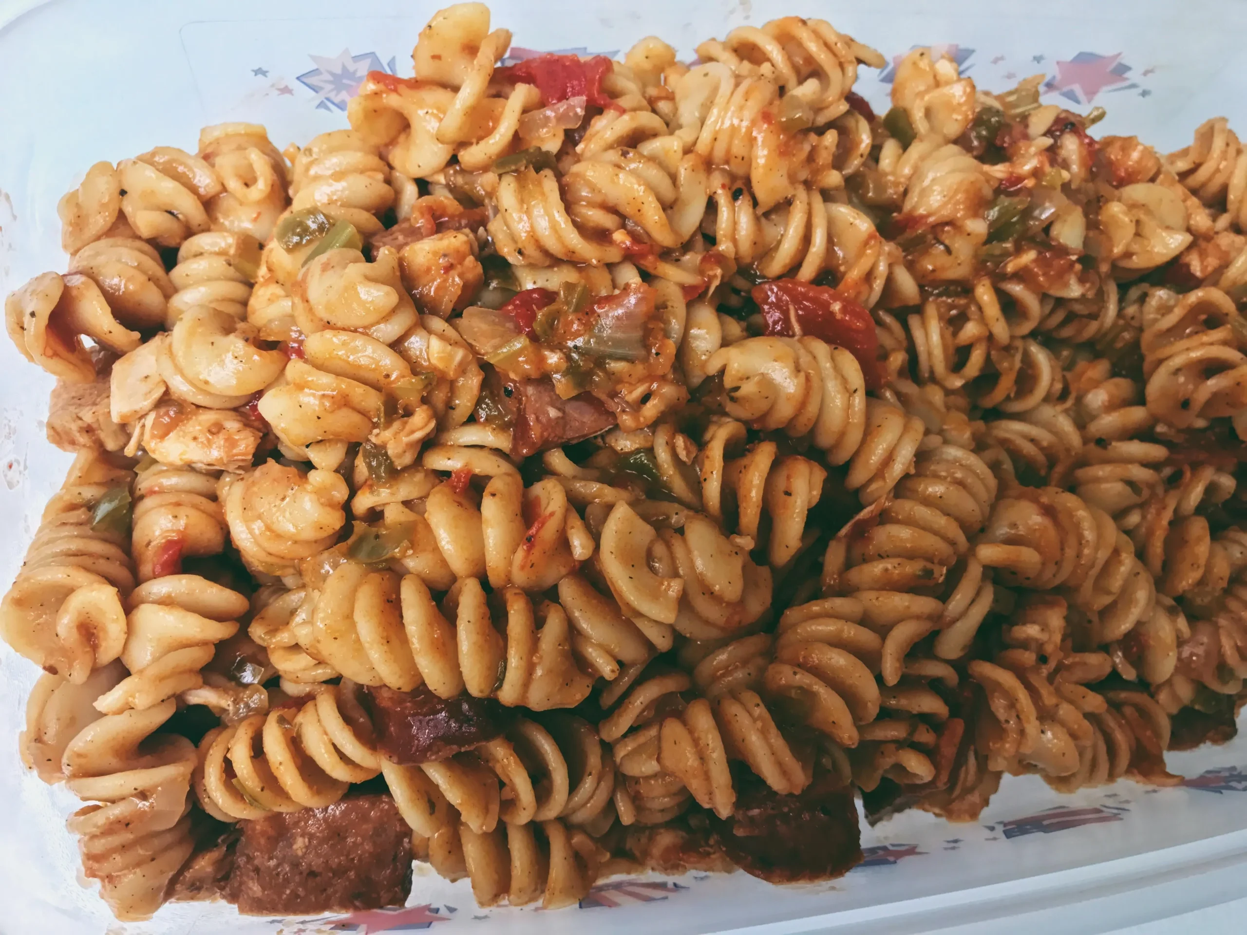 Creole Chick Peas with Pasta