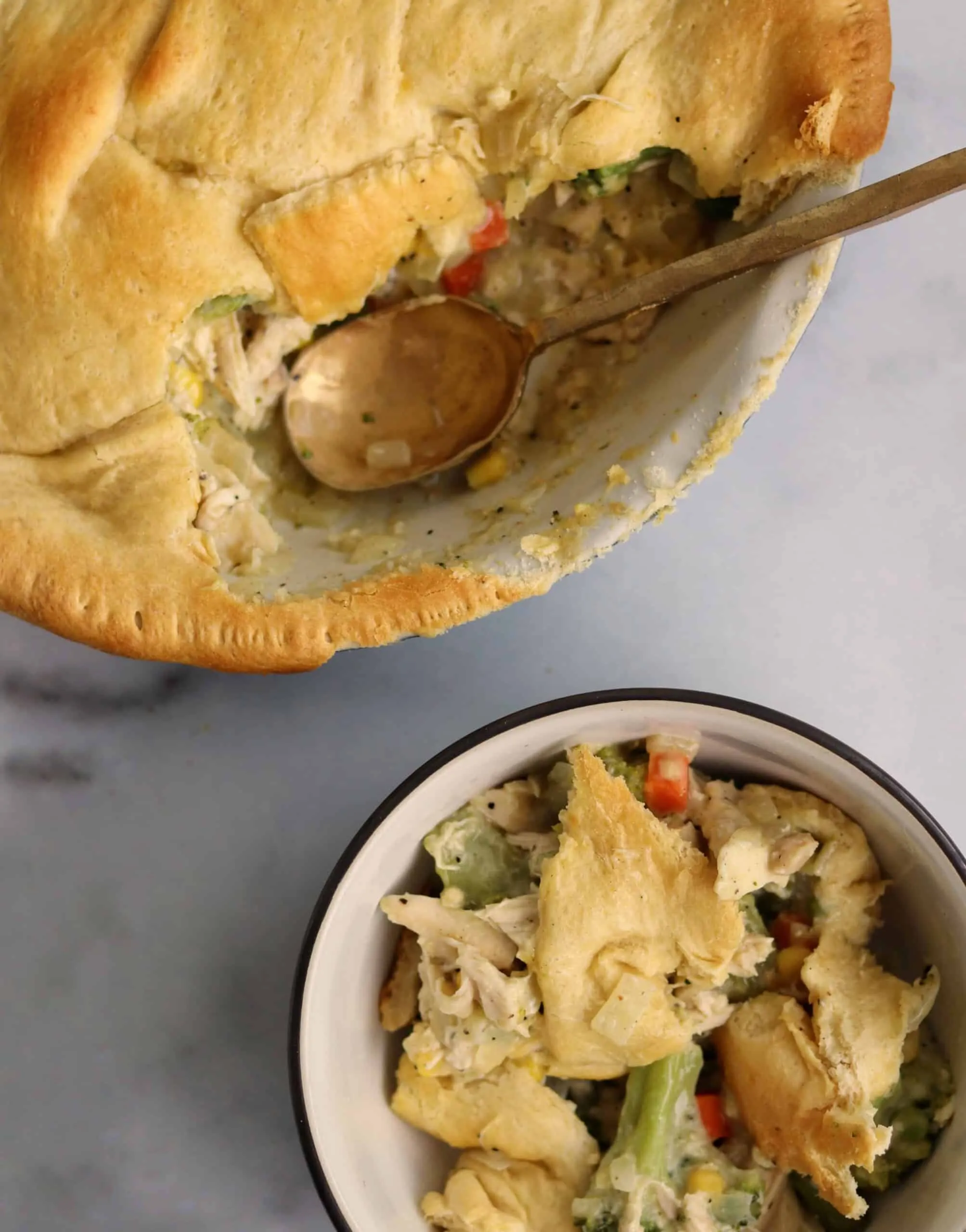 Crescent Roll Chicken Pot Pie