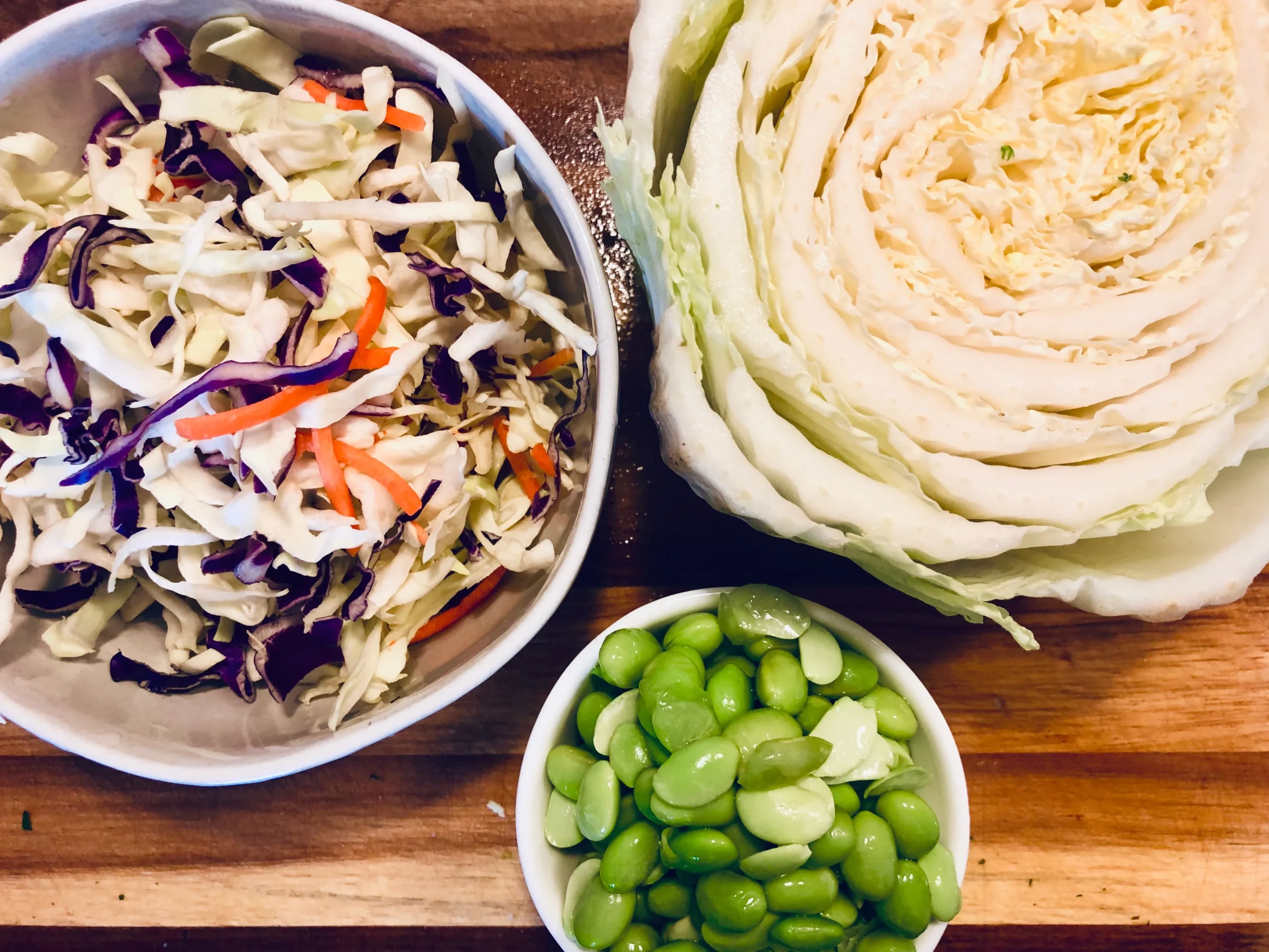 Crisp Raw Cabbage Salad