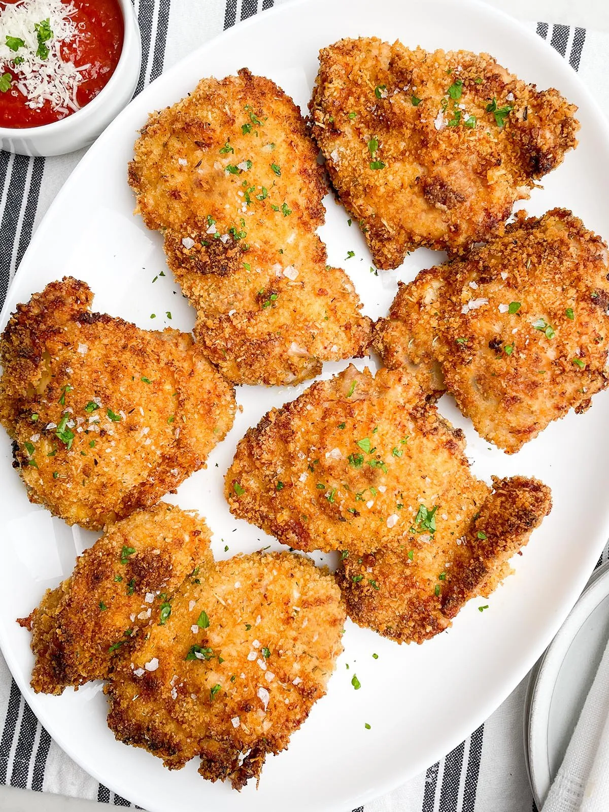 Crispy Air Fryer Panko Chicken Thighs