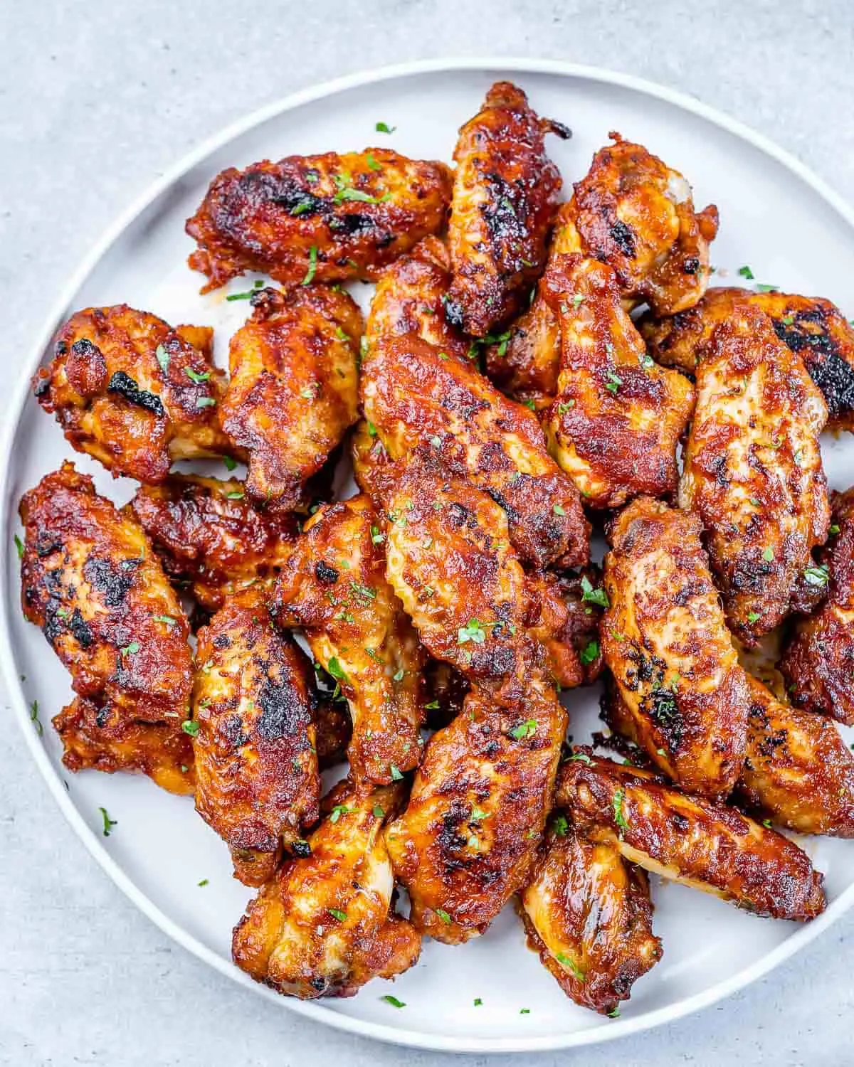 Crispy Baked Honey BBQ Chicken Wings