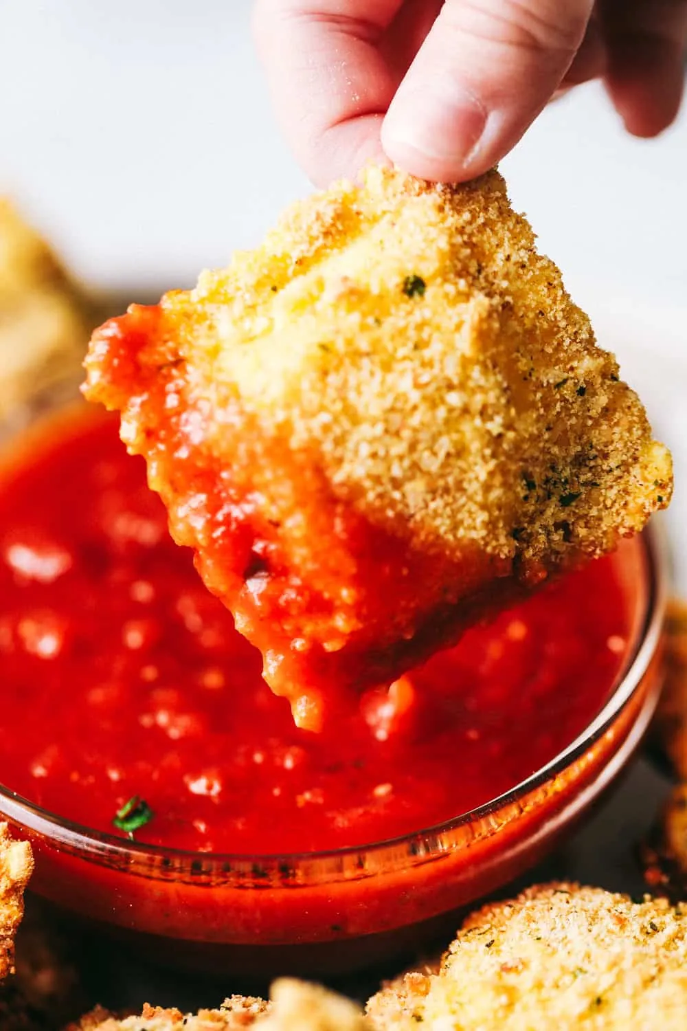 Crispy Baked Parmesan Ravioli