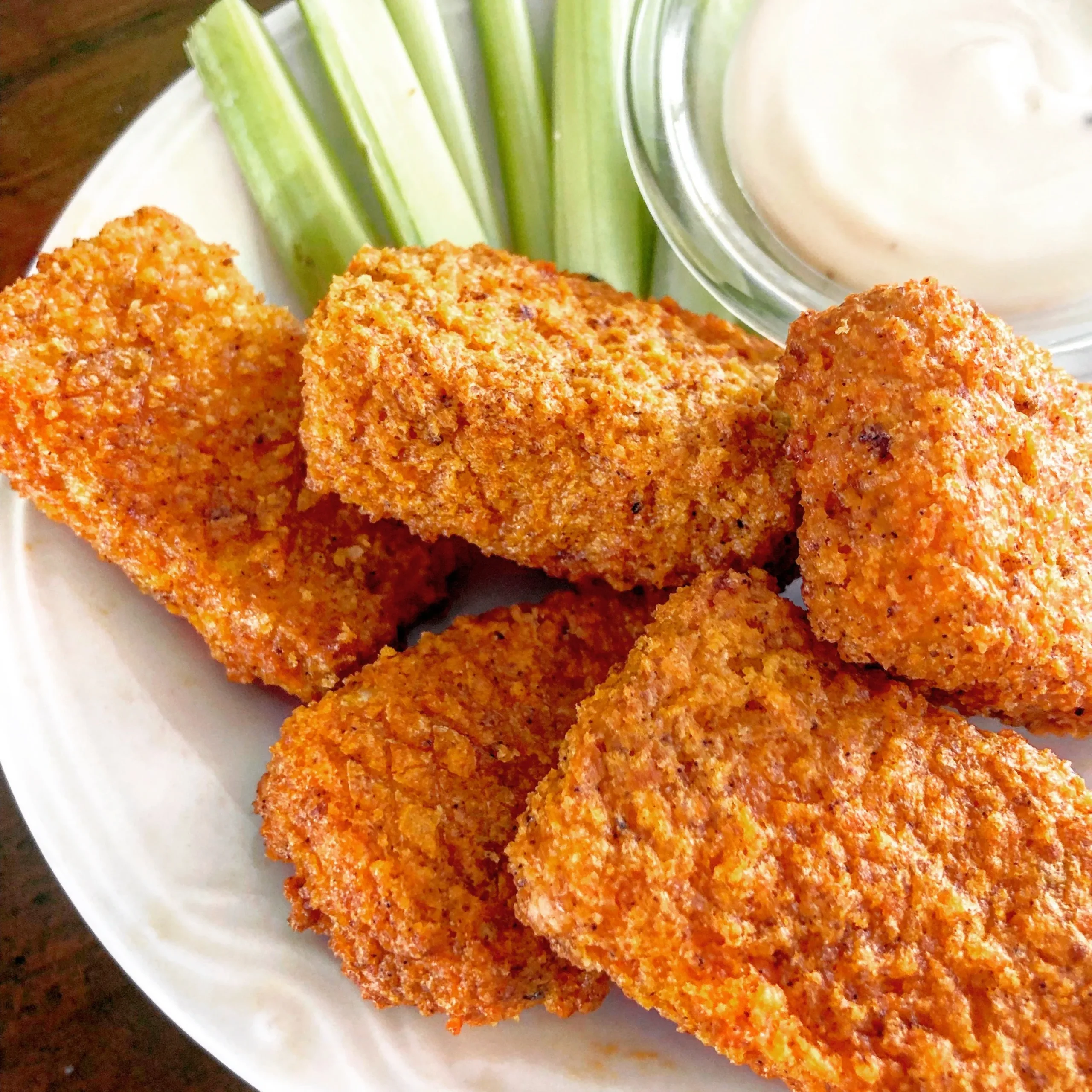 Crispy Buffalo Tofu Fries