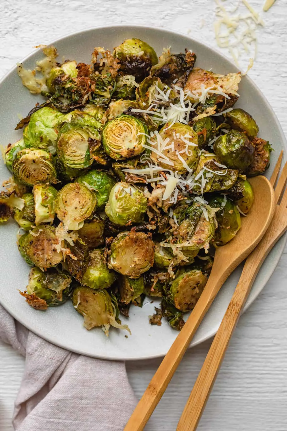 Crispy Parmesan Brussel Sprouts